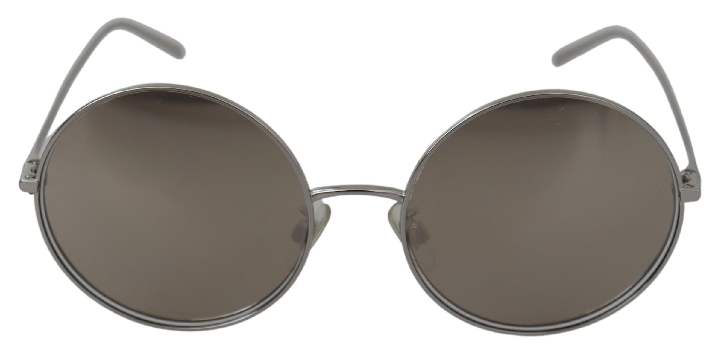 Dolce & Gabbana – Schicke Sonnenbrille für Damen mit silbergrauen Gläsern