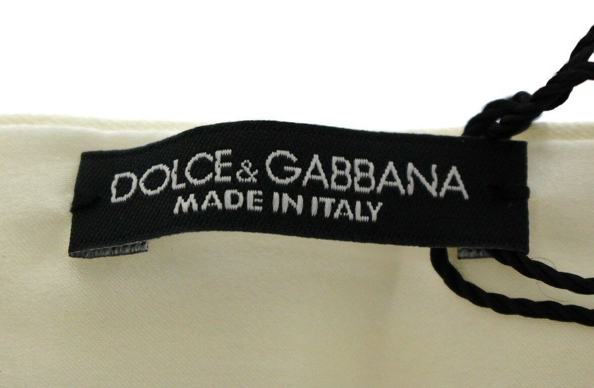 Dolce & Gabbana – Exklusiver Abendkummerbund aus weißer Seide