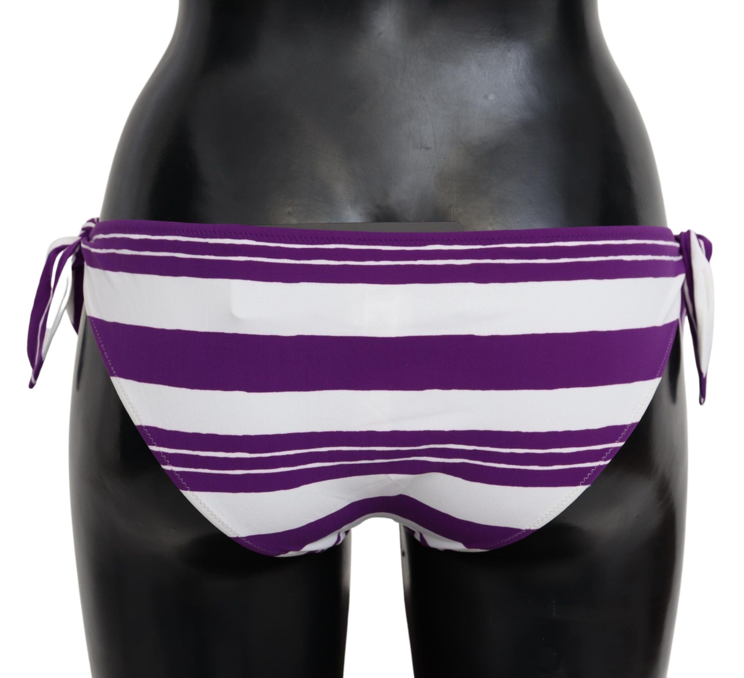 Slipul de bikini Dolce & Gabbana Chic cu dungi - Elegant și elegant la piscină