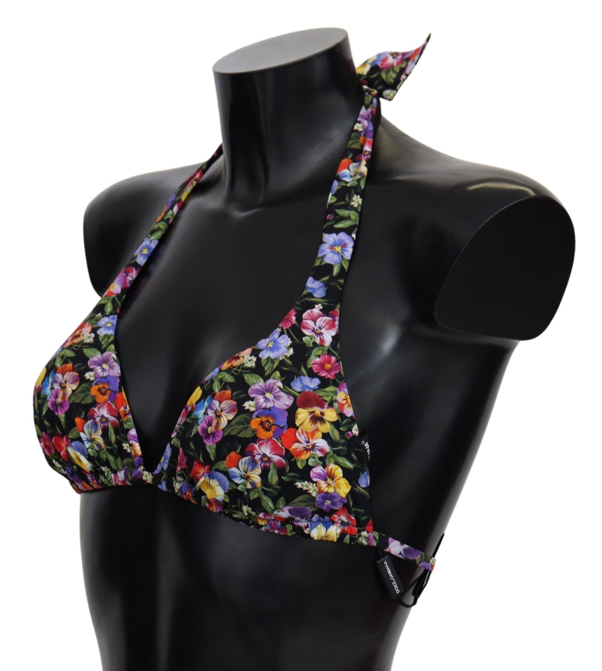 Dolce & Gabbana Schickes Bikinioberteil mit Blumenmuster