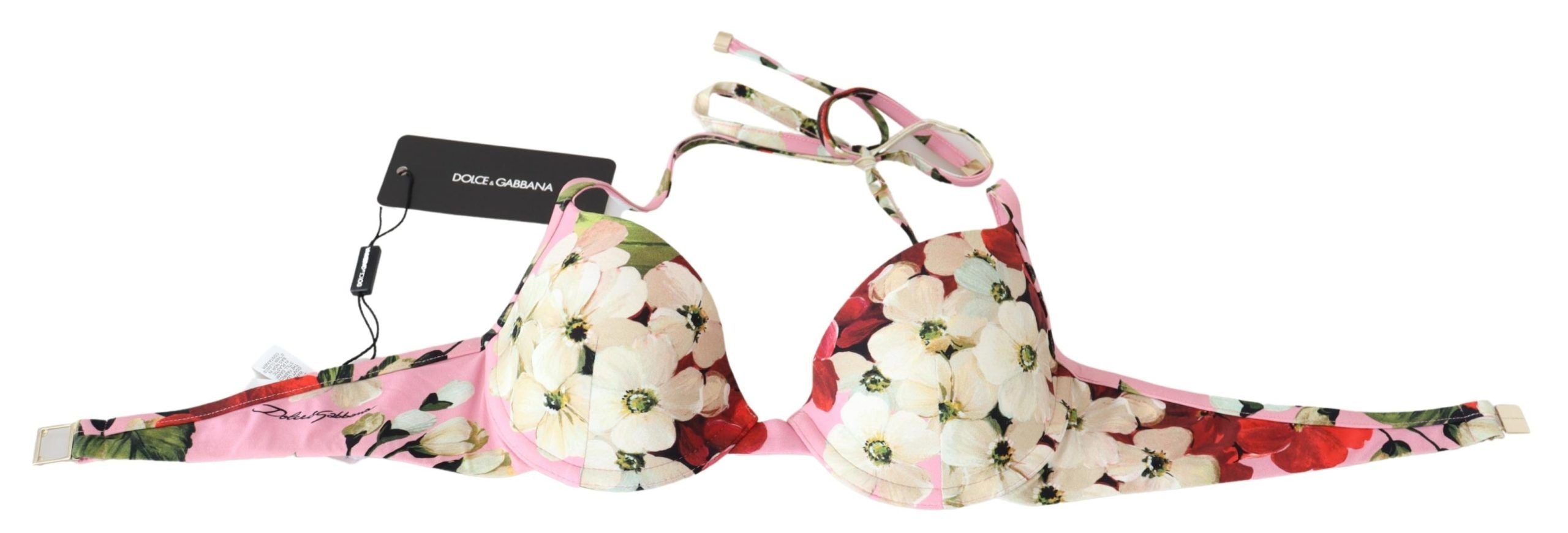 Dolce & Gabbana Floral Elegance Bademode-Oberteil