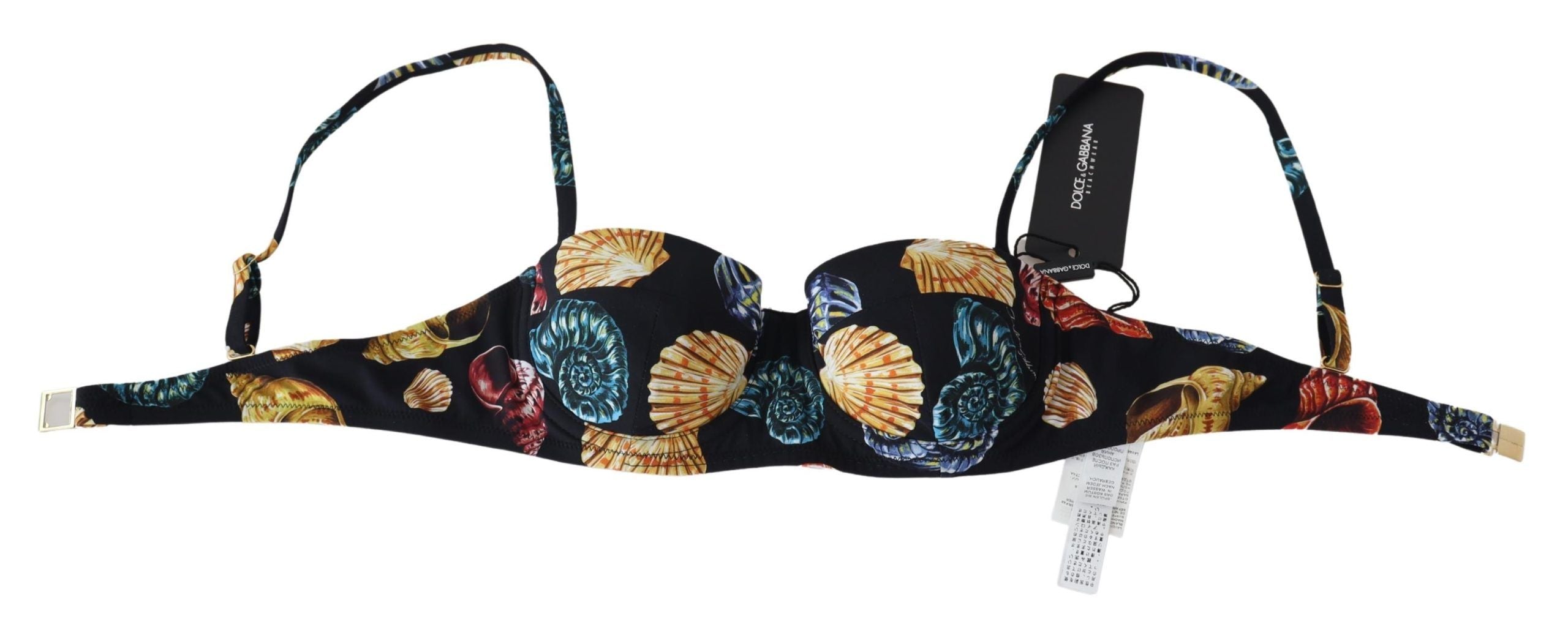 Dolce & Gabbana Schickes Bikinioberteil mit Muschel-Print