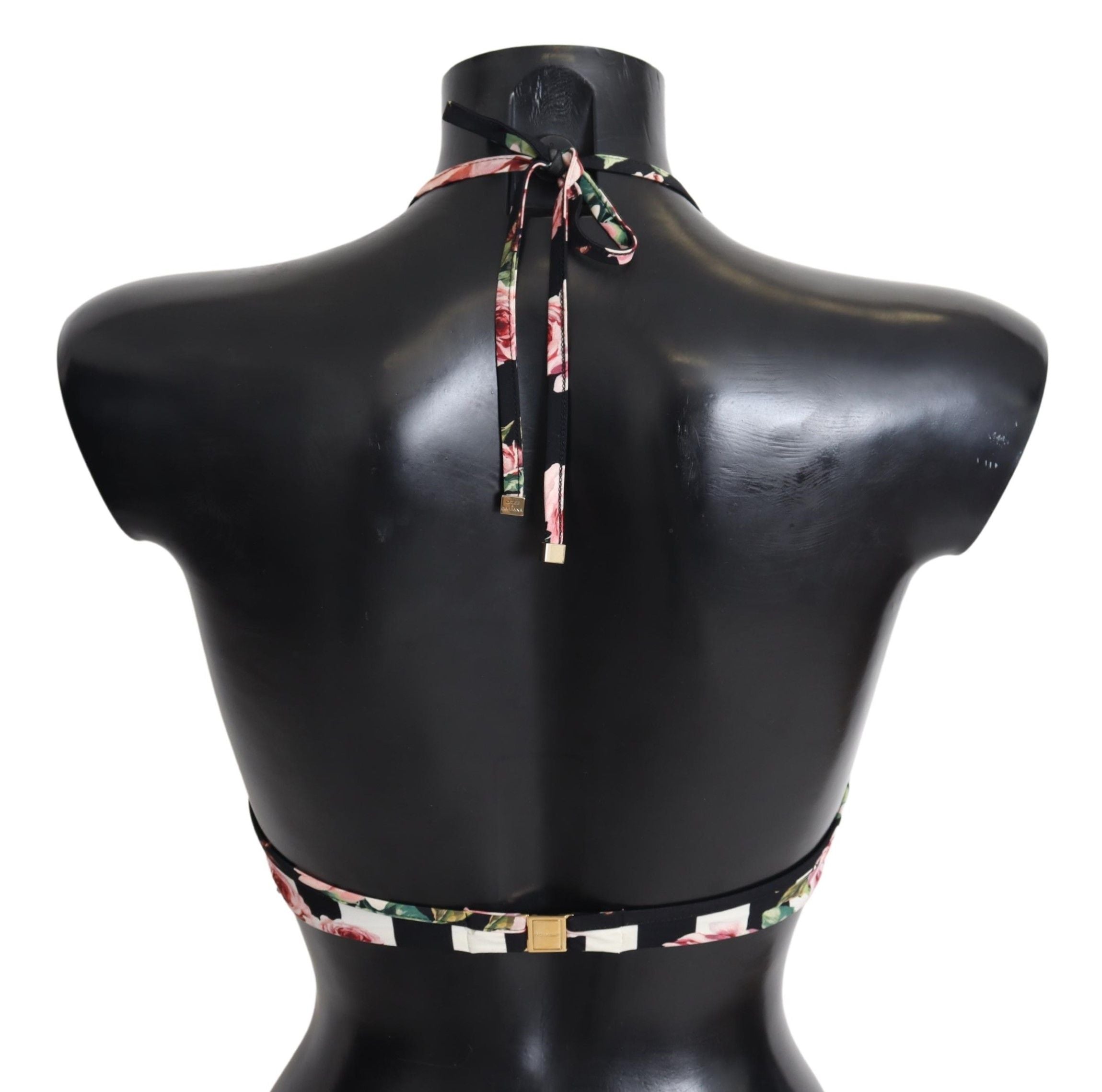 Dolce & Gabbana Elegantes Bikinioberteil mit Rosenprint
