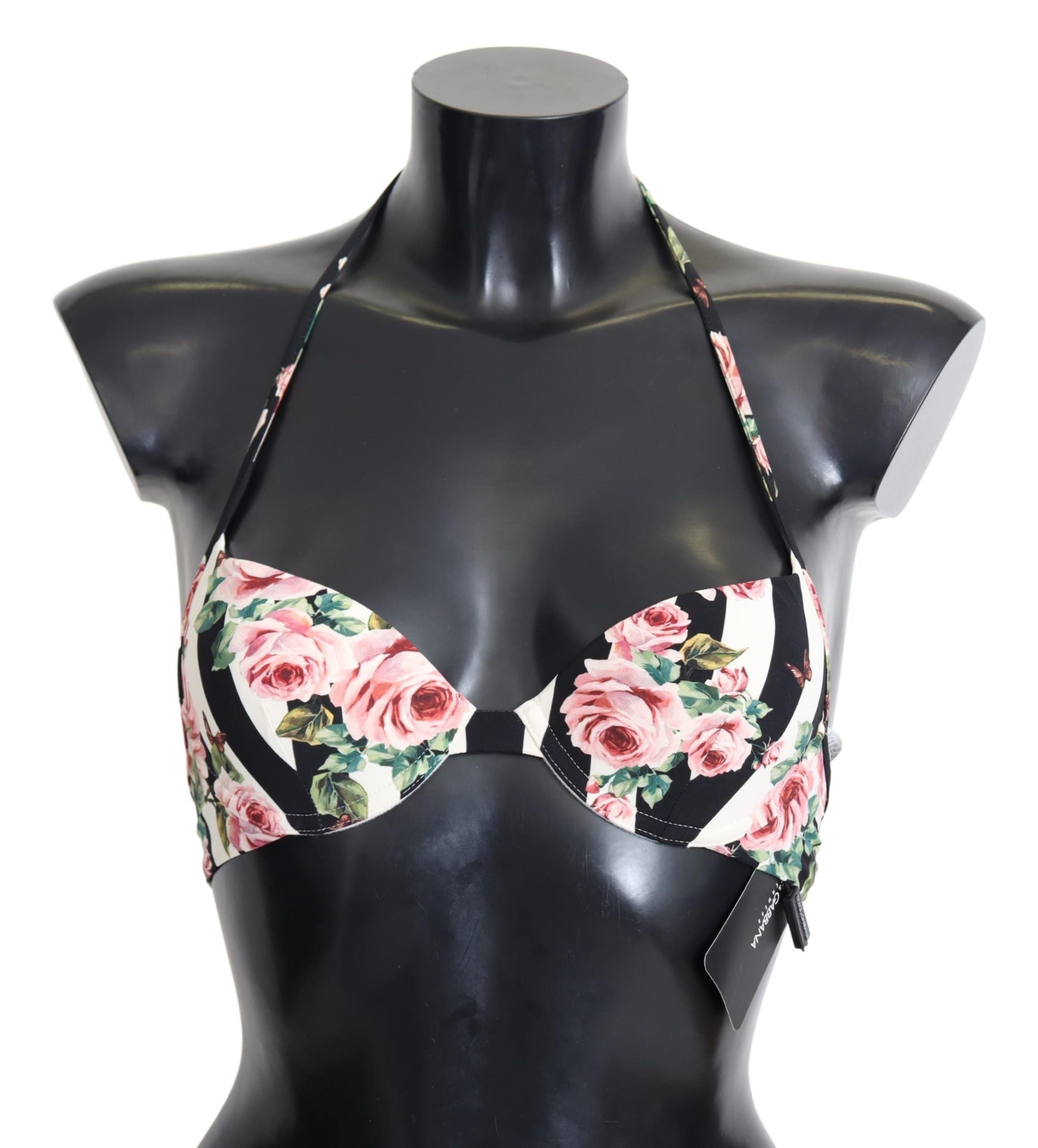 Dolce & Gabbana Elegantes Bikinioberteil mit Rosenprint