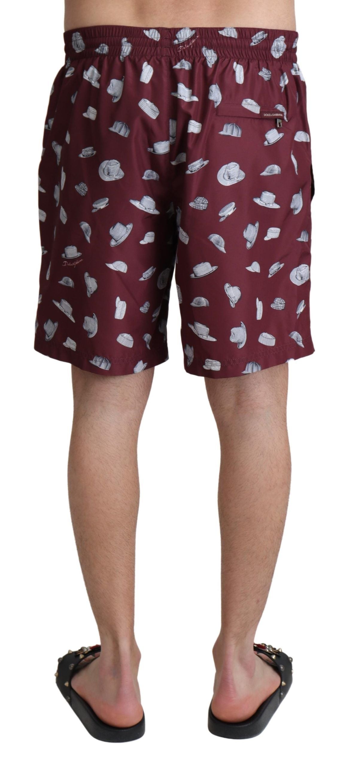 Dolce & Gabbana Pantaloni scurți de plajă eleganti maro