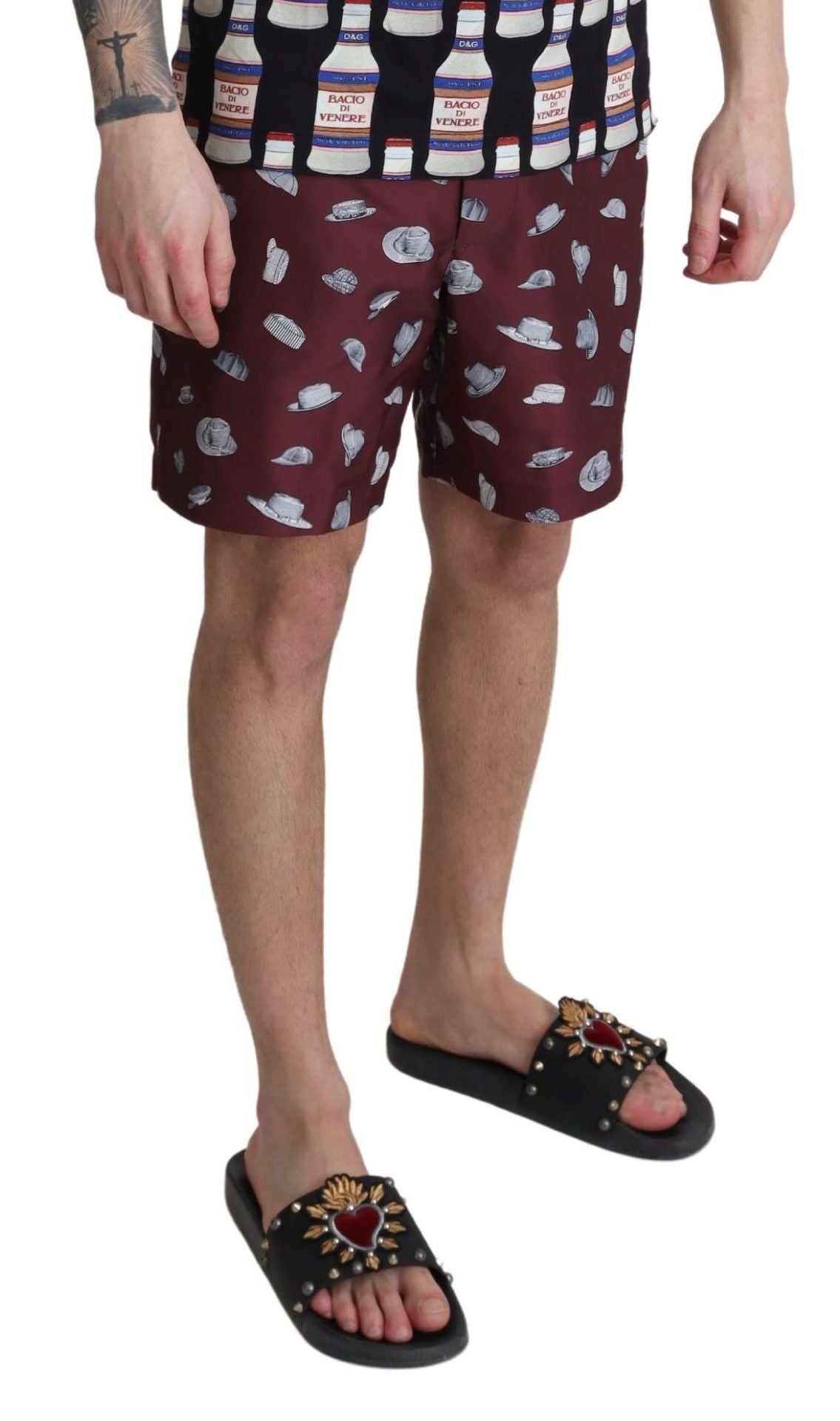 Dolce & Gabbana - Șort de baie elegant maro