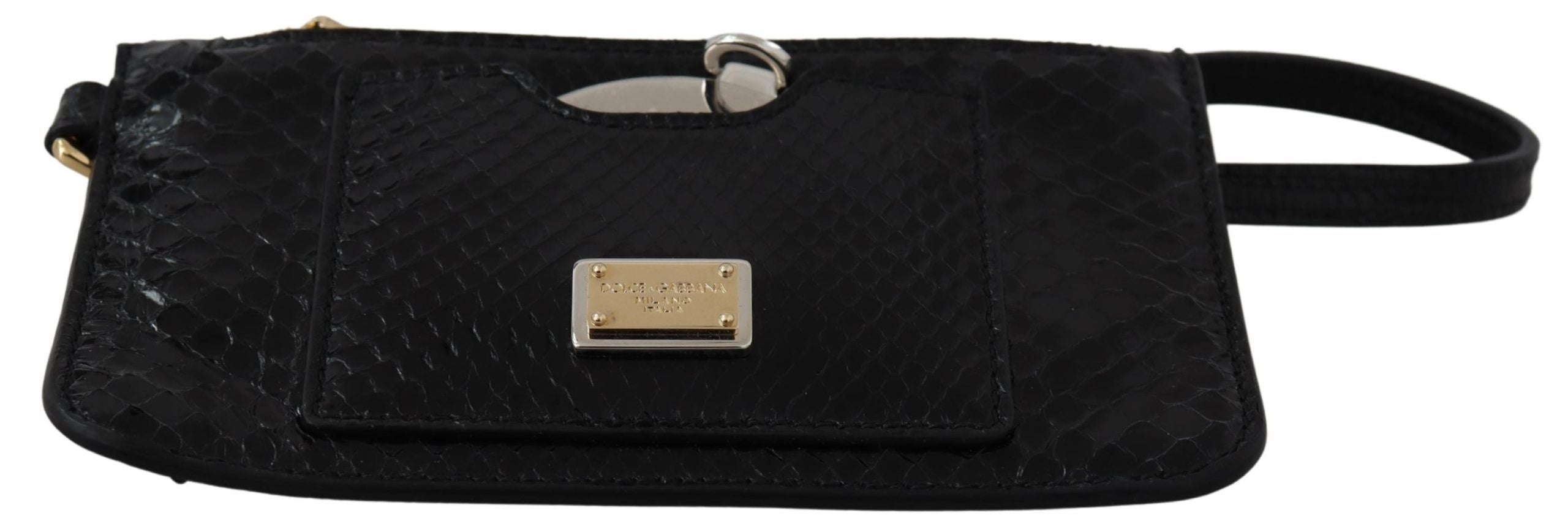 Portofel elegant din piele cu model piton Dolce & Gabbana