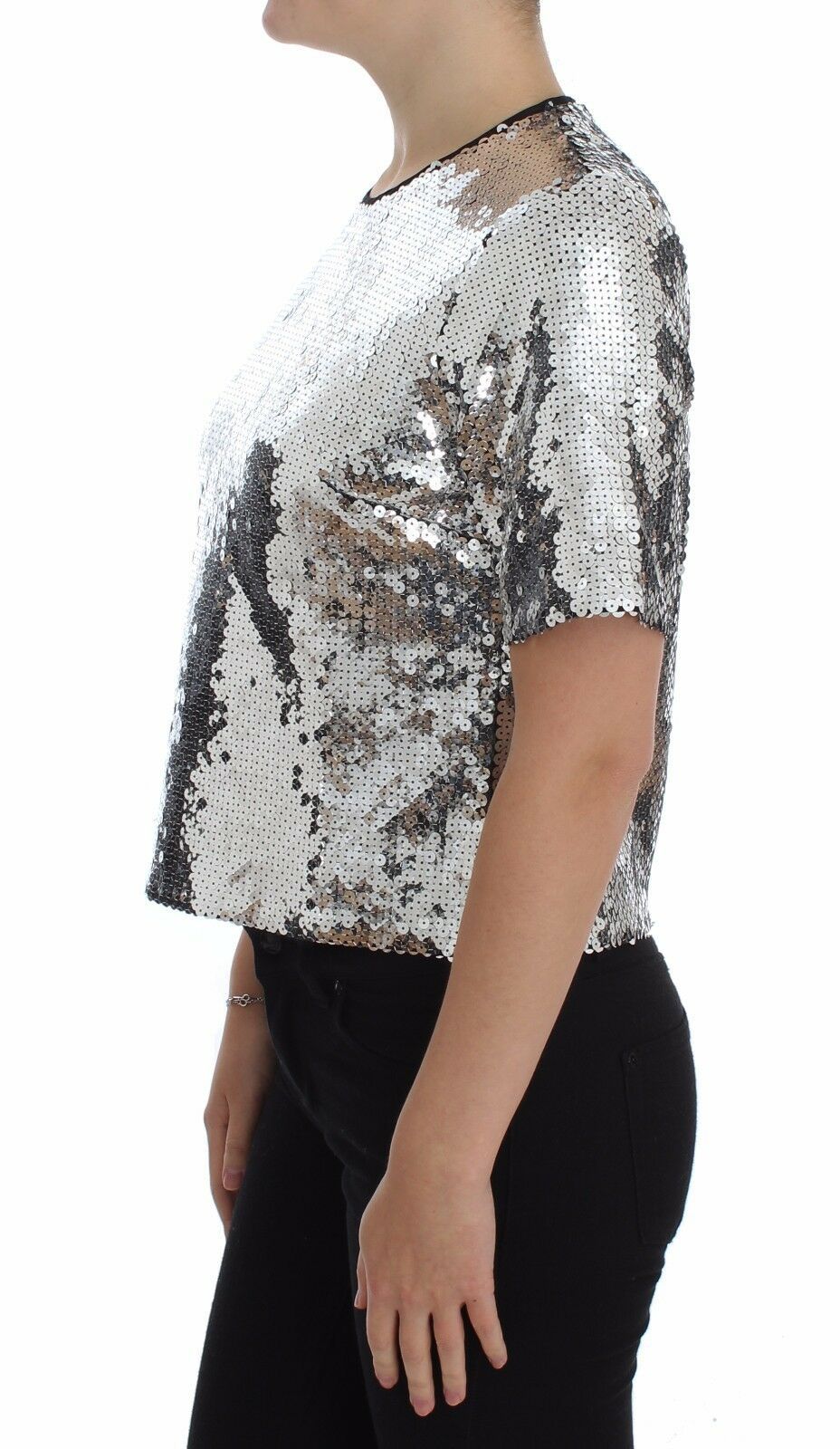 Dolce & Gabbana Elegante Bluse mit Pailletten