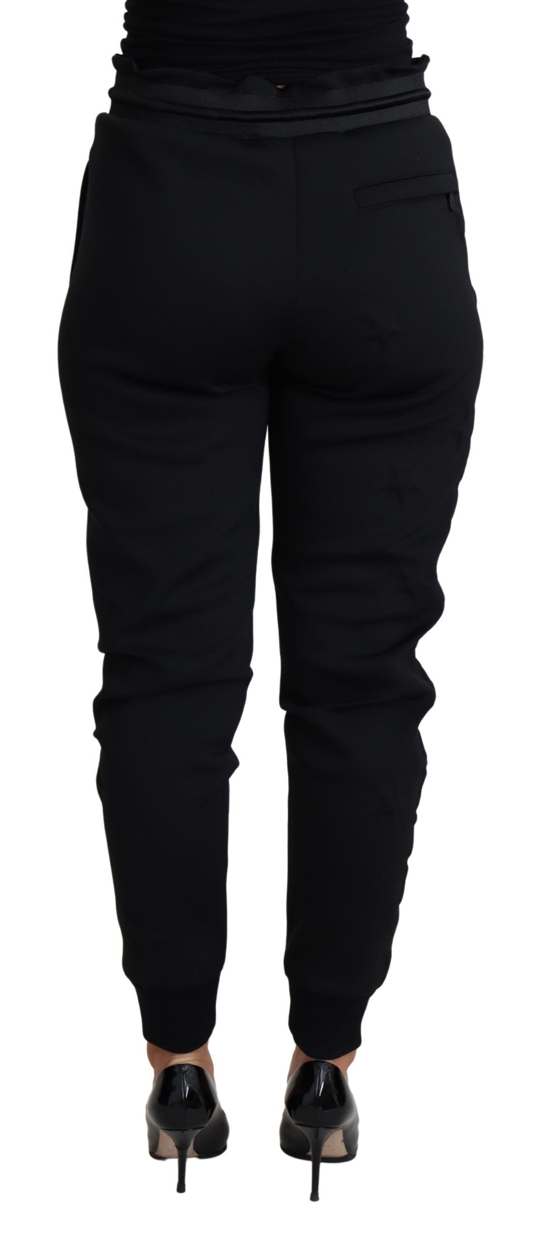 Dolce & Gabbana – Elegante schwarze Jogginghose mit ikonischem Logo