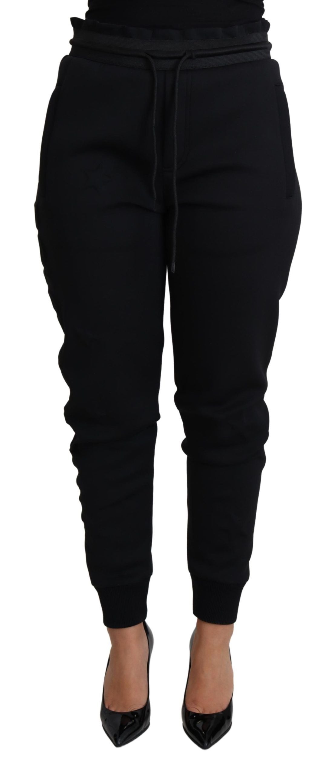 Dolce & Gabbana – Elegante schwarze Jogginghose mit ikonischem Logo