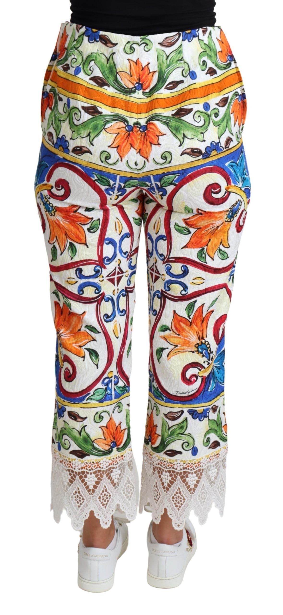 Dolce & Gabbana Majolica – Kurze Hose mit hoher Taille