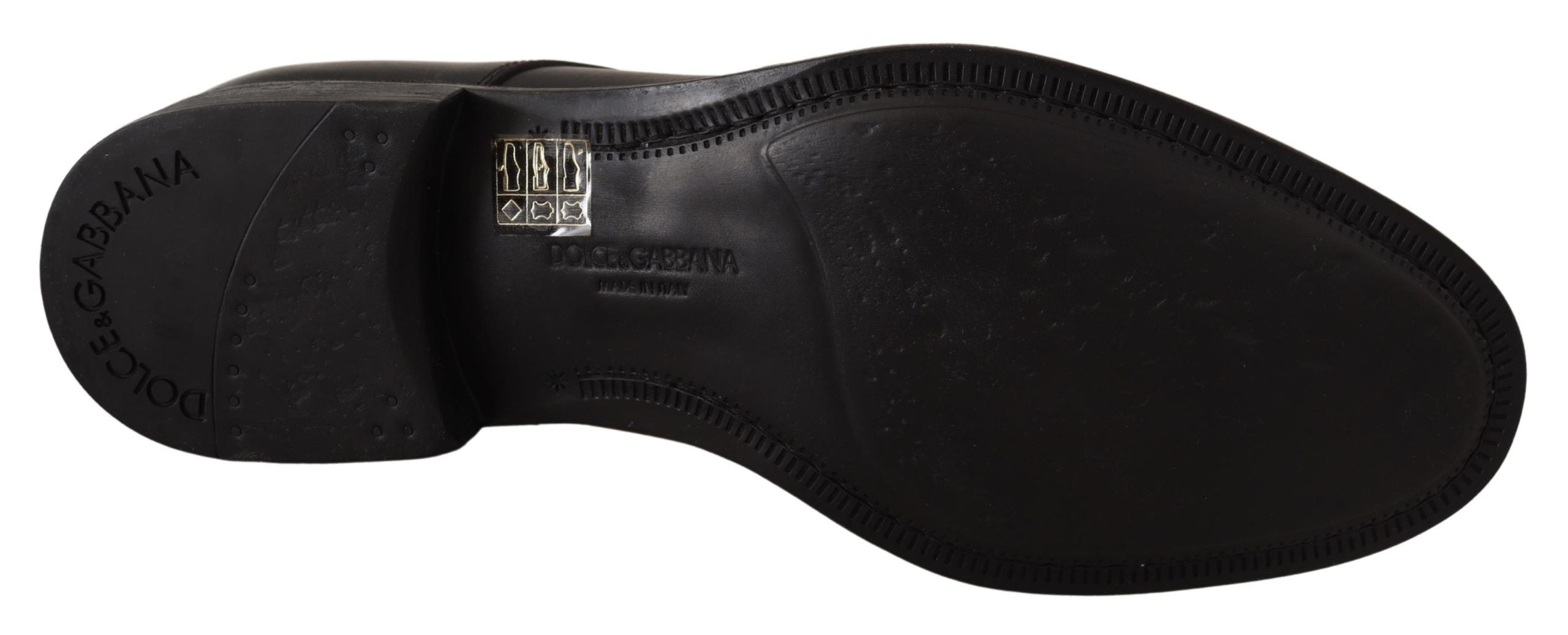 Dolce & Gabbana – Elegante schwarze Derby-Schuhe