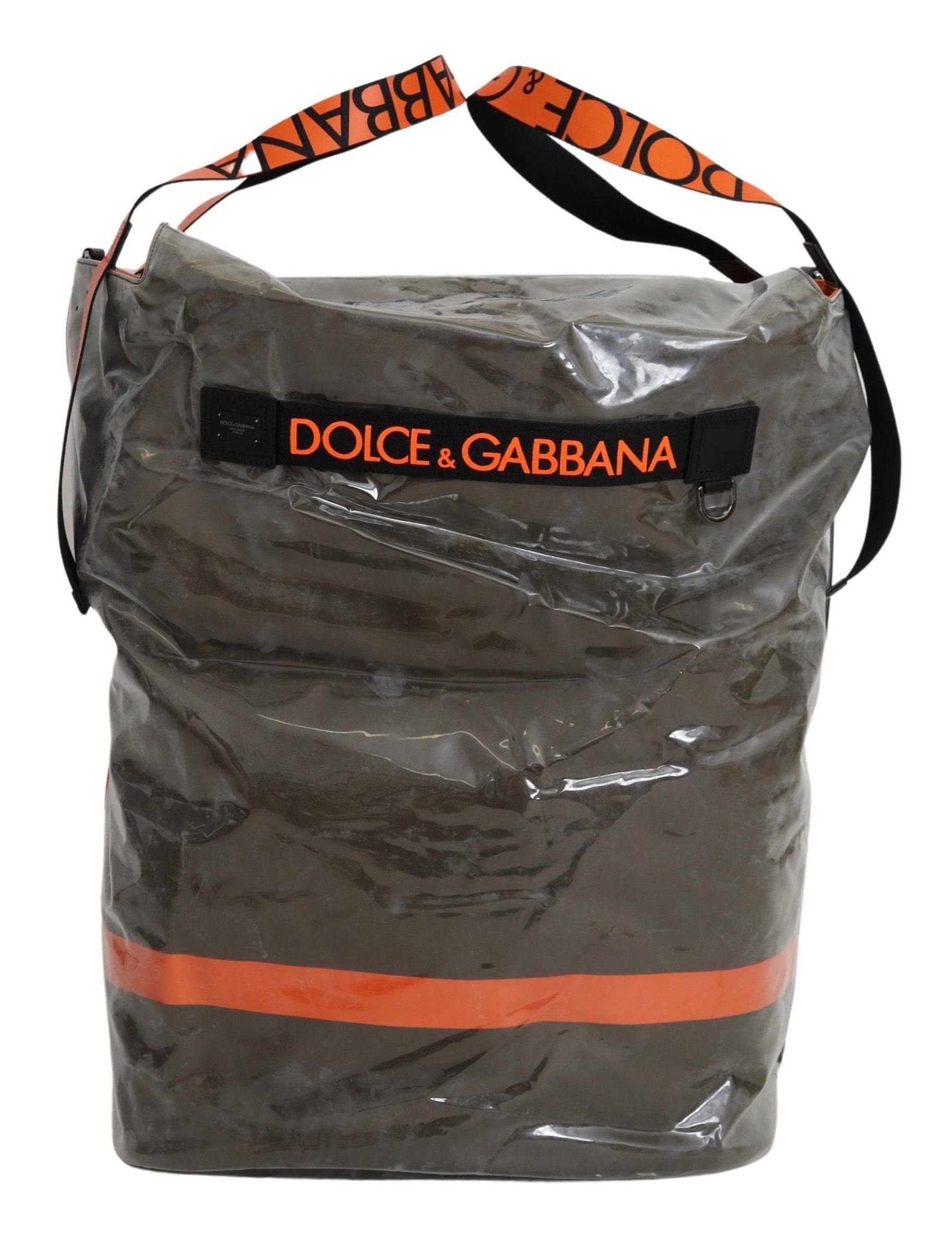 Dolce & Gabbana Geantă mare din material textil verde somptuous
