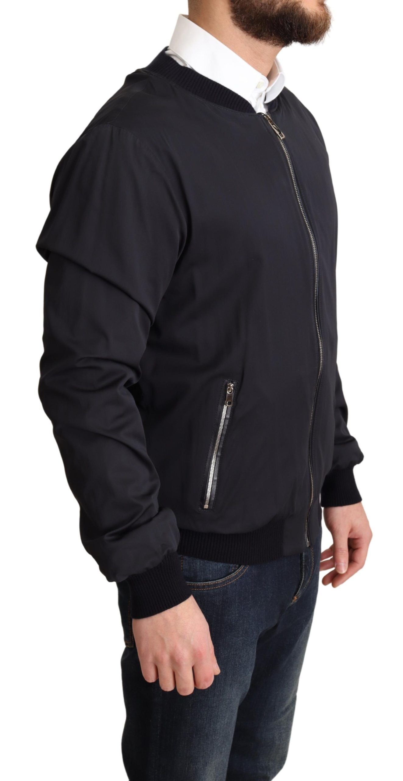 Dolce & Gabbana Jachetă bomber elegantă din amestec de mătase