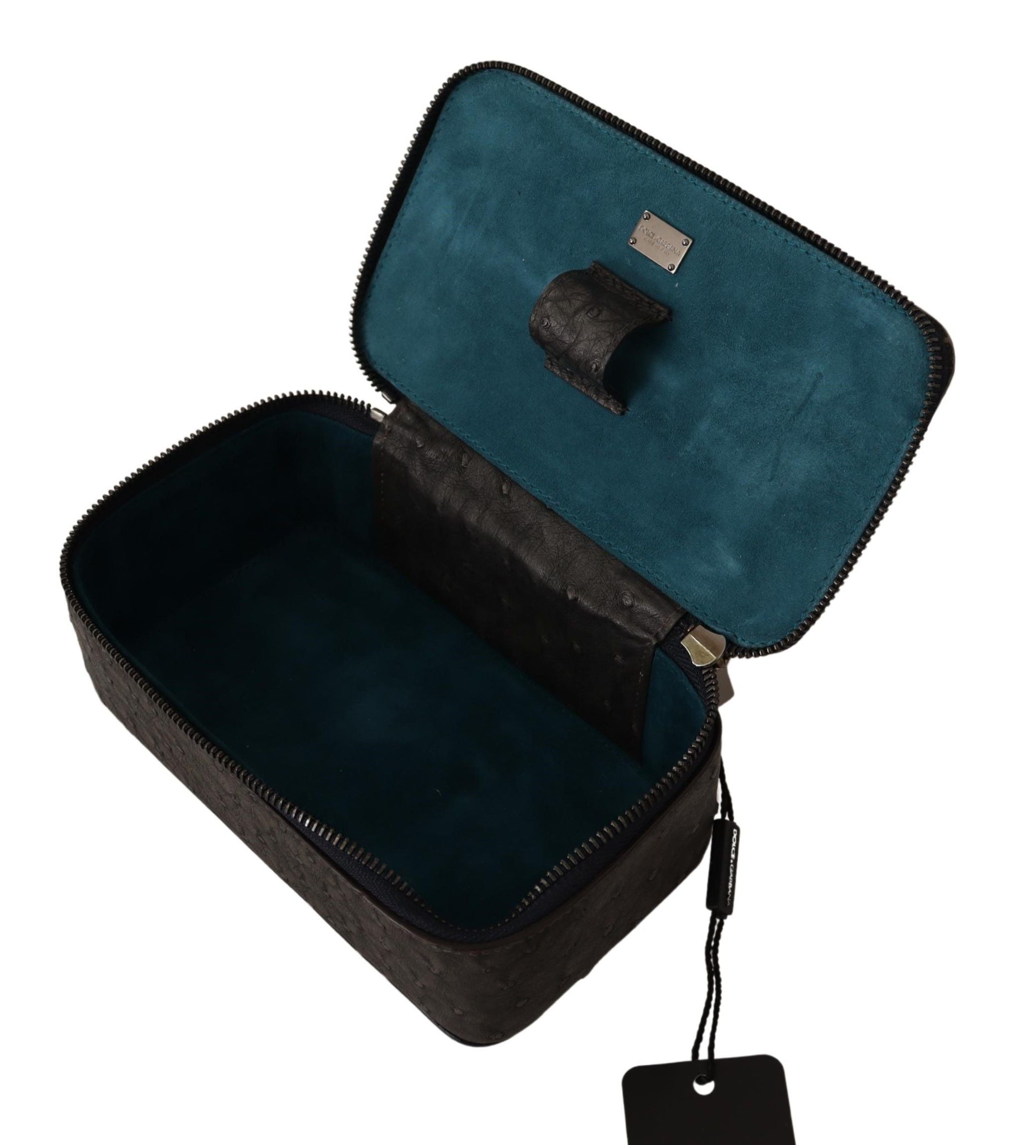 Dolce & Gabbana Exquisite Kosmetiktasche aus exotischem Leder