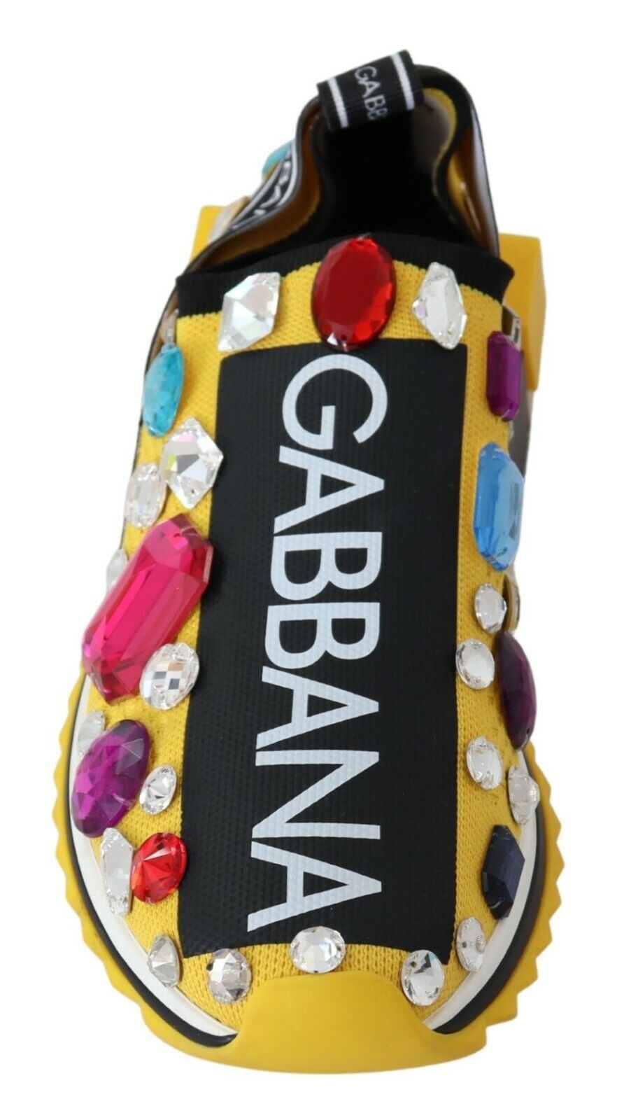 Dolce & Gabbana – Verzierte gelbe Sorrento-Sneaker