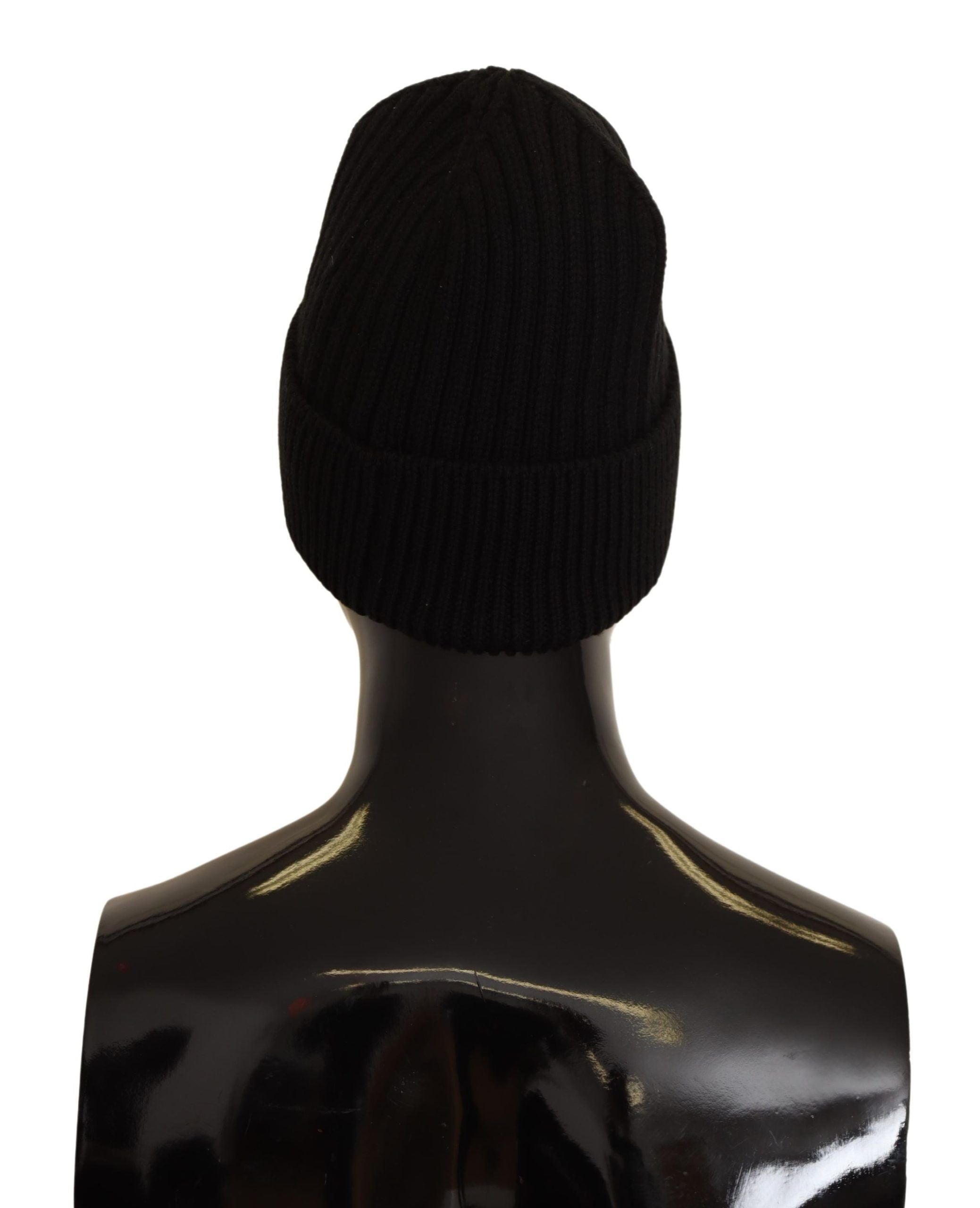 Căciulă elegantă din lână tricotată cu împletitură de fleece Dolce & Gabbana