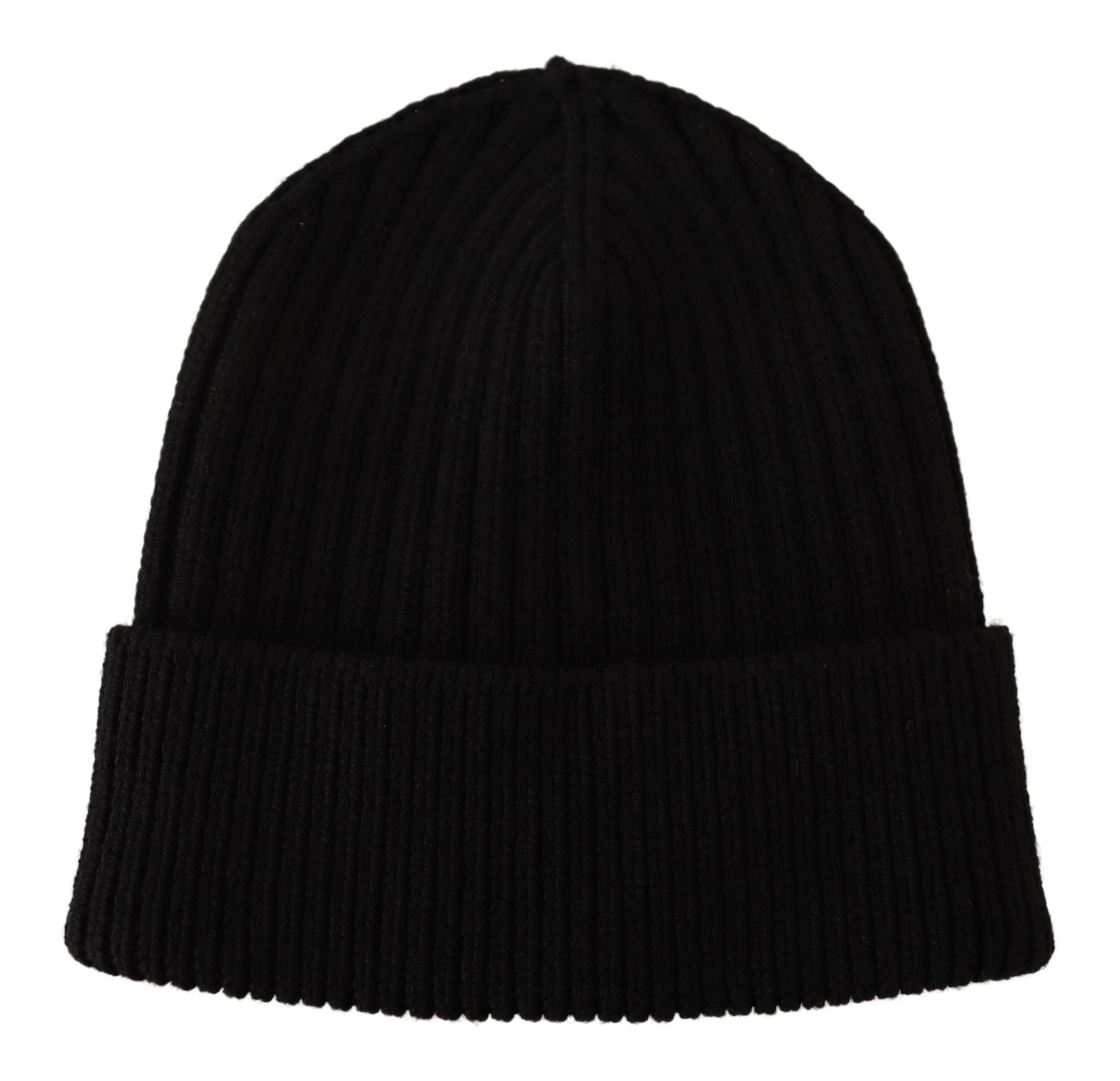 Căciulă elegantă din lână tricotată cu împletitură de fleece Dolce & Gabbana