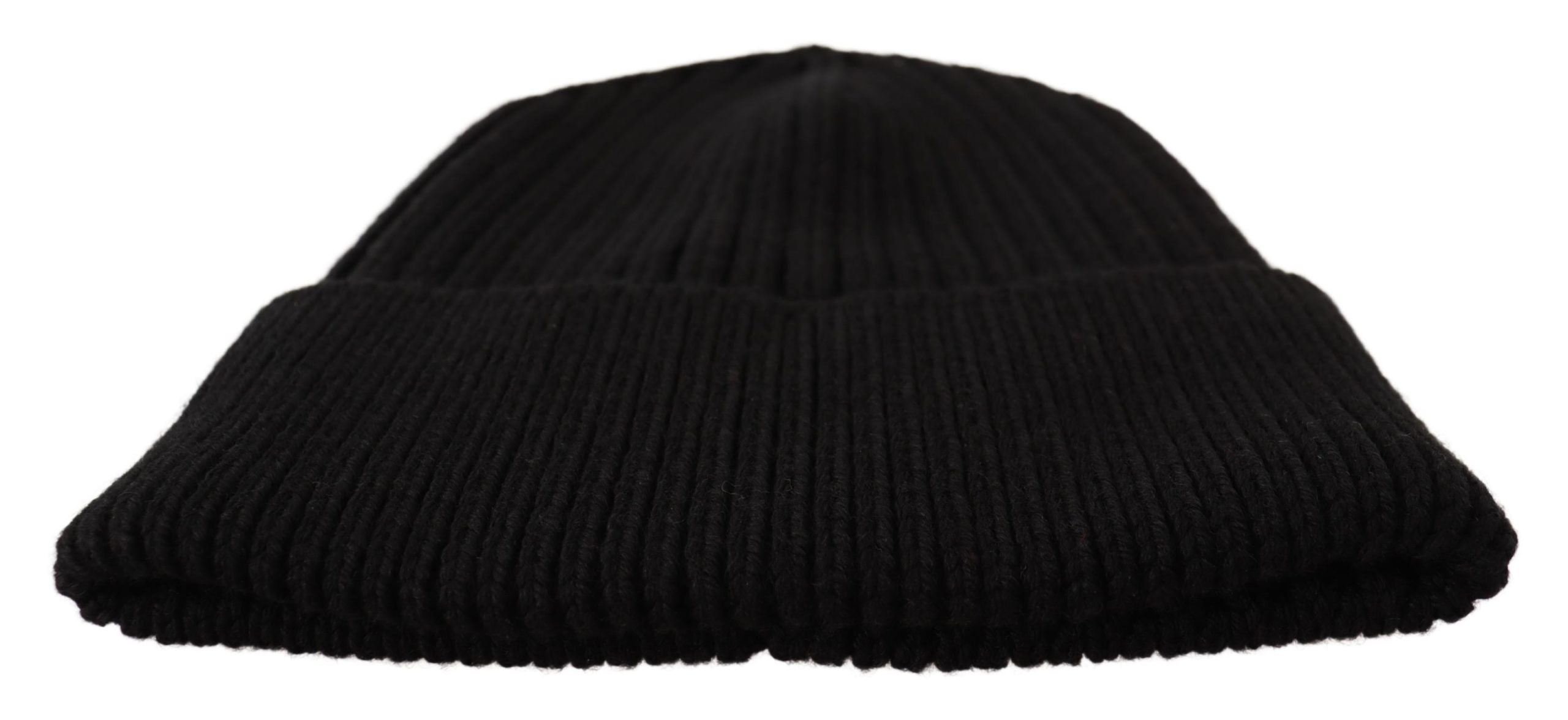 Căciulă elegantă din lână tricotată cu împletitură de fleece Dolce & Gabbana