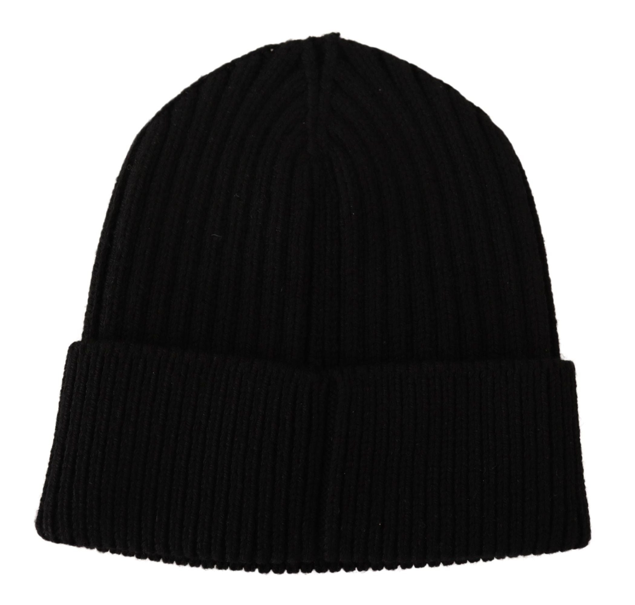 Căciulă elegantă din lână tricotată cu împletitură de fleece Dolce & Gabbana
