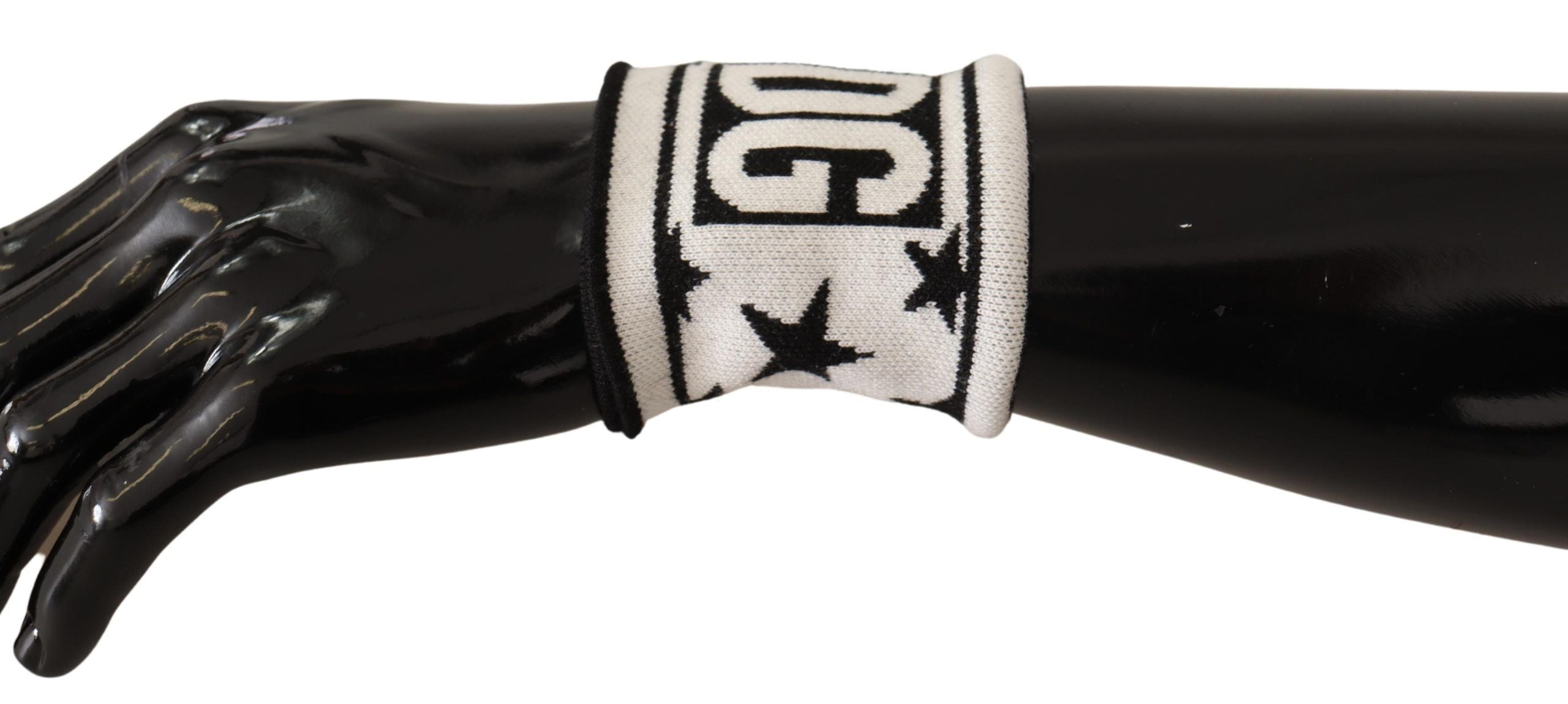 Dolce & Gabbana – Elegantes, einfarbiges Armbandset aus Wolle