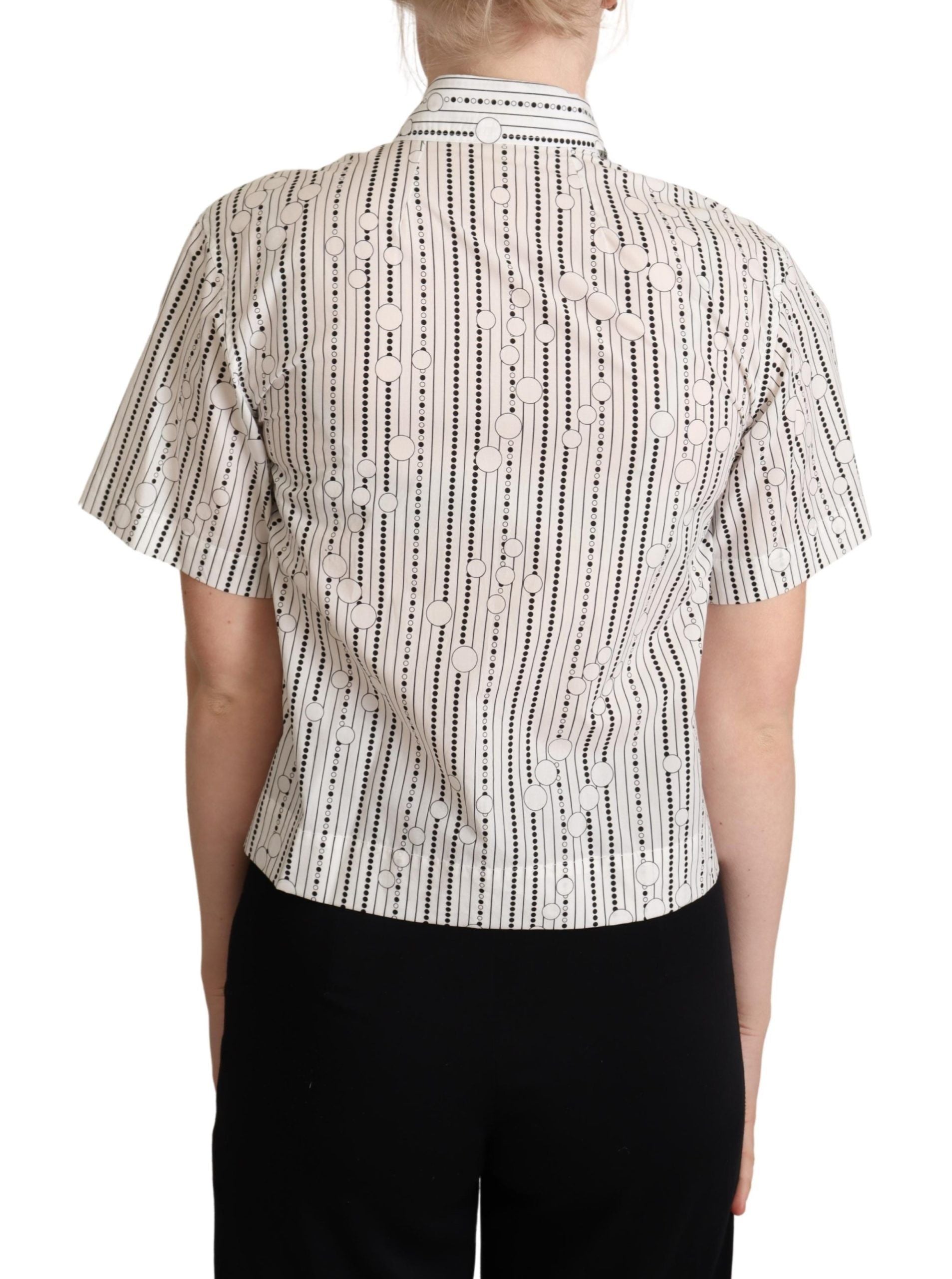 Dolce & Gabbana Top polo cu guler elegant geometric