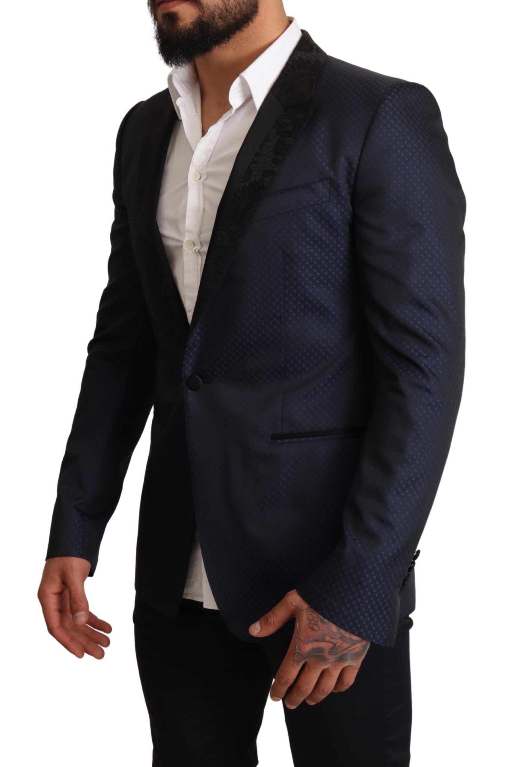 Dolce & Gabbana Eleganter blauer Martini-Blazer im Slim Fit