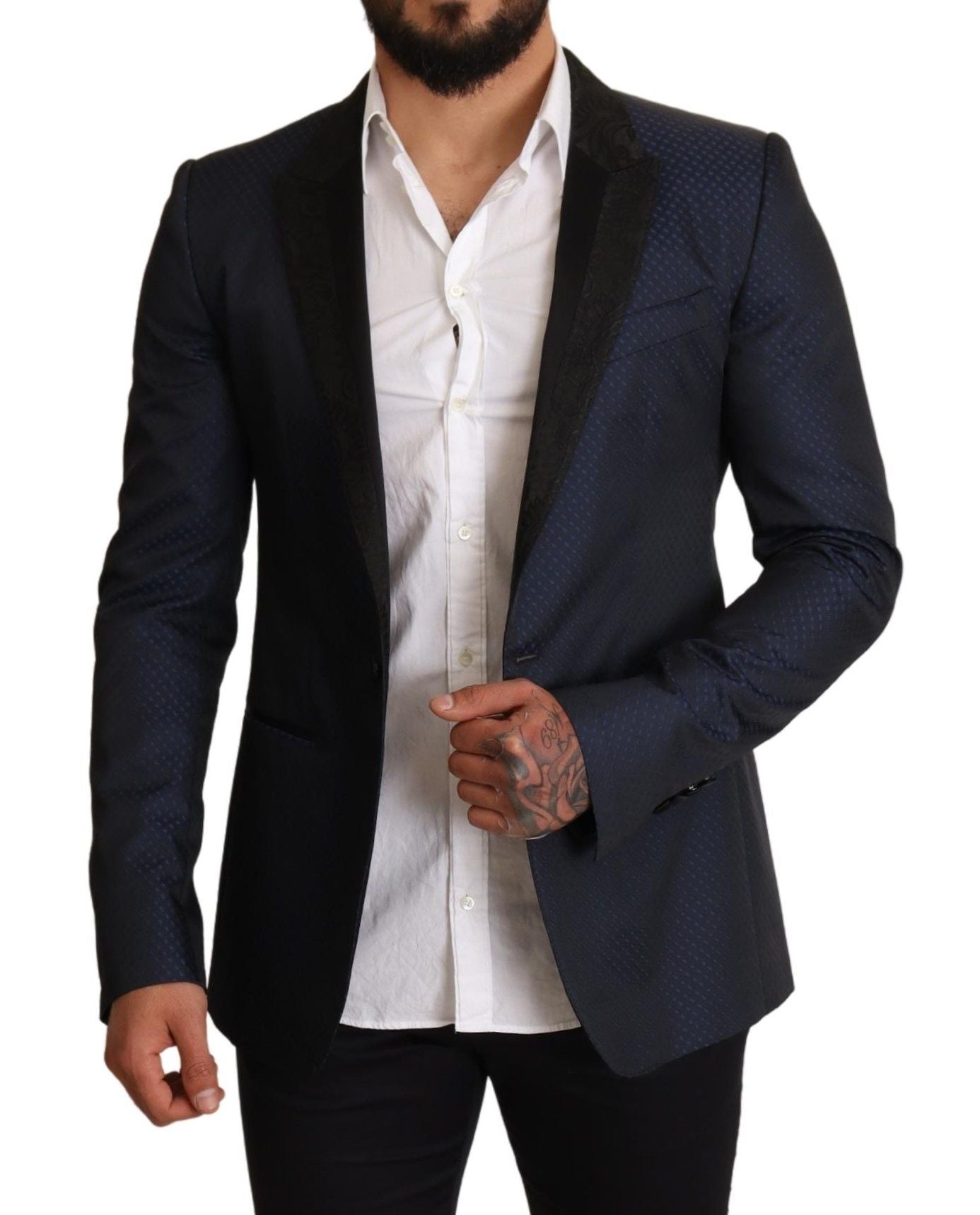 Dolce & Gabbana Eleganter blauer Martini-Blazer im Slim Fit