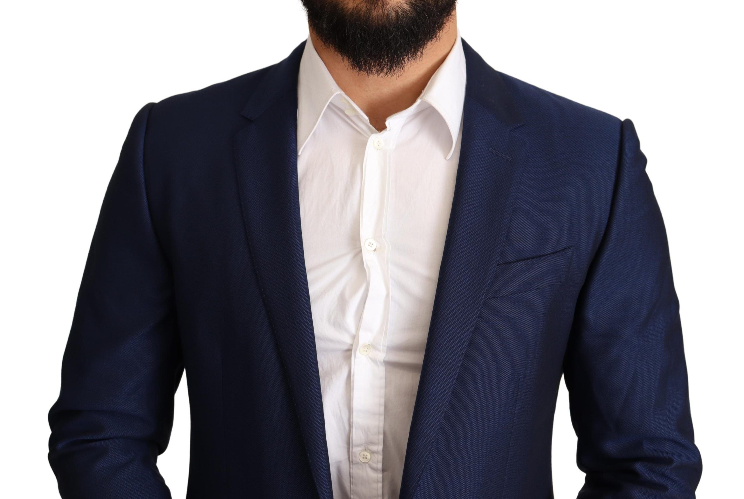 Dolce & Gabbana – Marineblauer Martini-Blazer aus Schurwolle