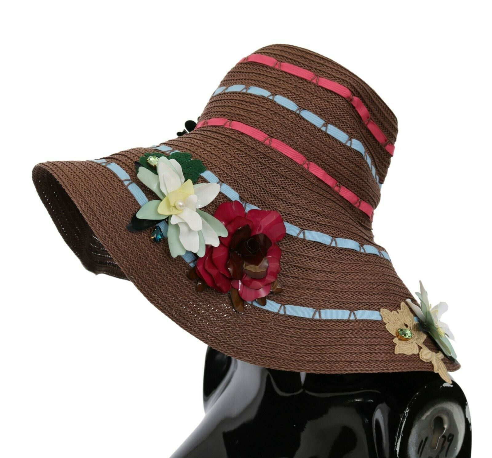 Pălărie Dolce & Gabbana Elegant Floppy Floral cu Boruri Late