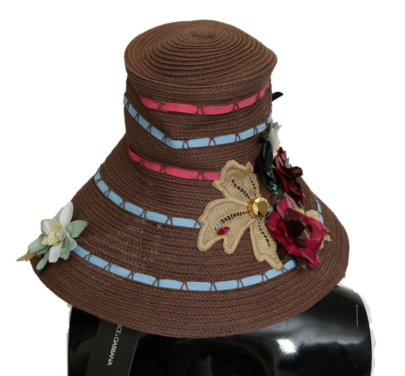 Pălărie Dolce & Gabbana Elegant Floppy Floral cu Boruri Late