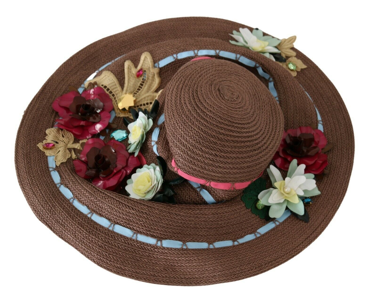 Pălărie Dolce & Gabbana Elegant Floppy Floral cu Boruri Late