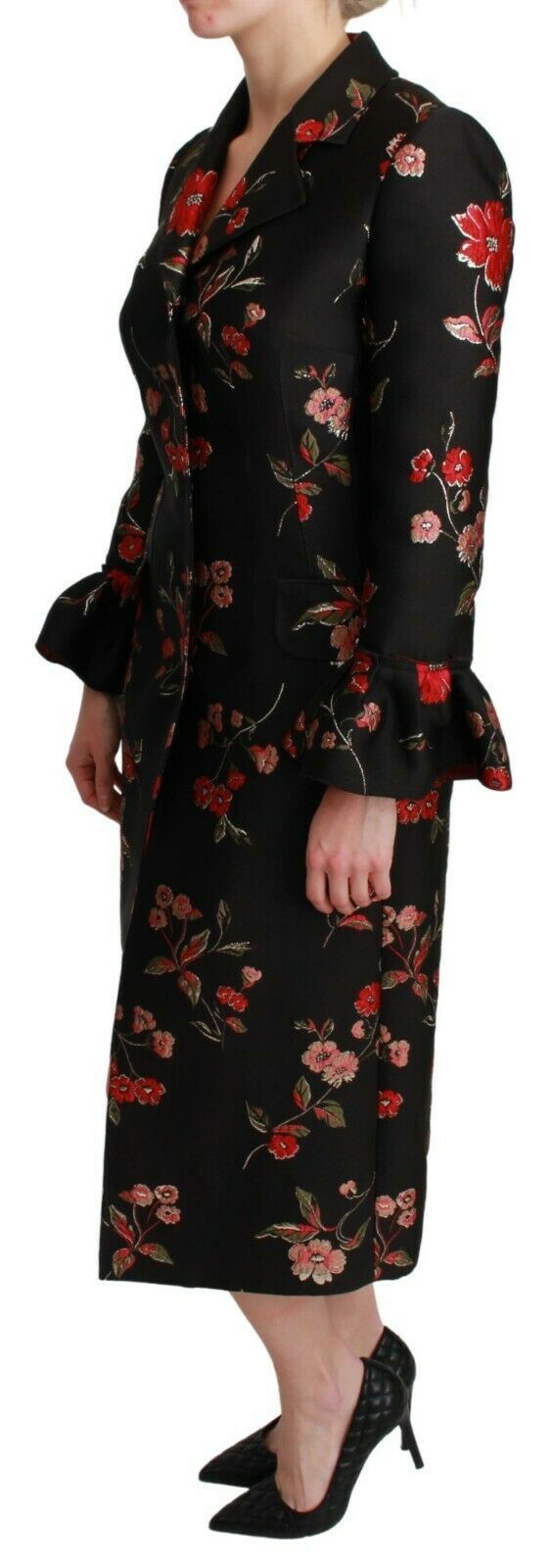 Dolce & Gabbana – Eleganter Trenchcoat mit Blumenstickerei