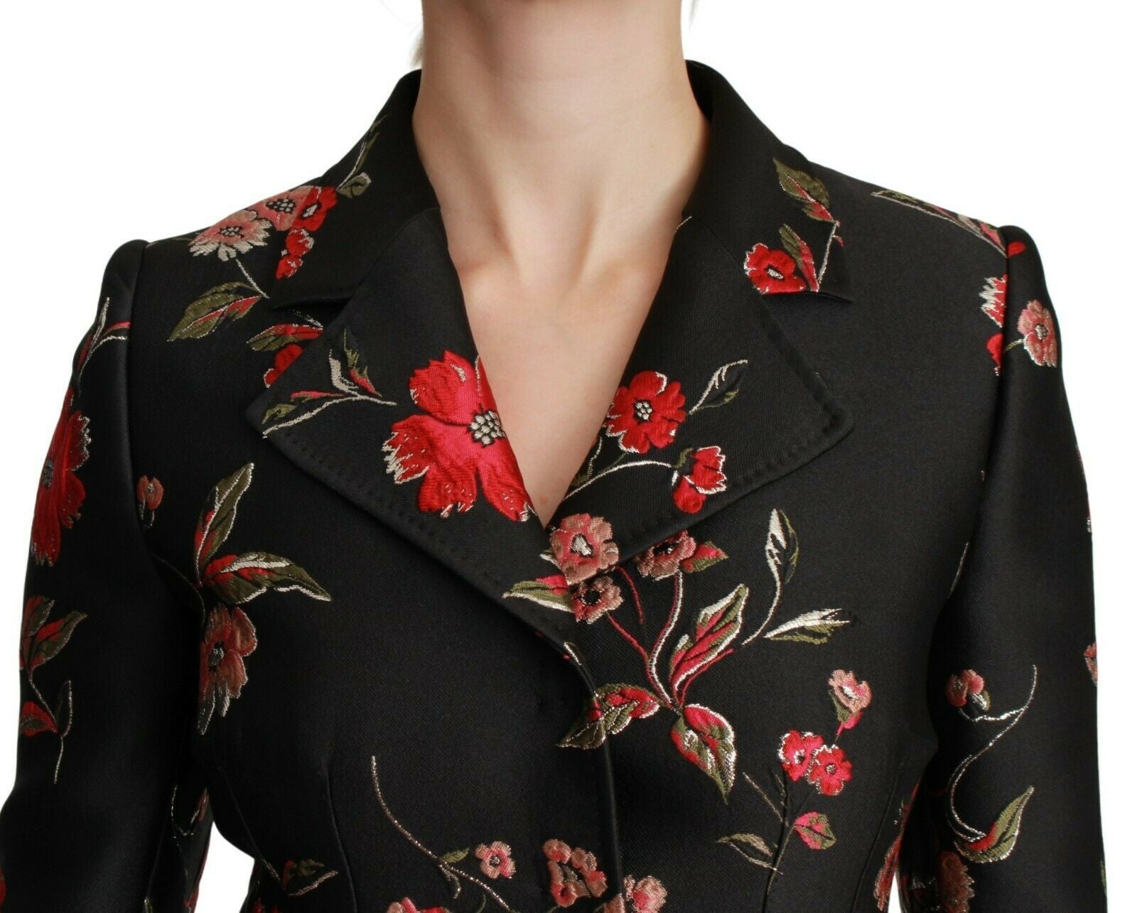 Dolce & Gabbana – Eleganter Trenchcoat mit Blumenstickerei