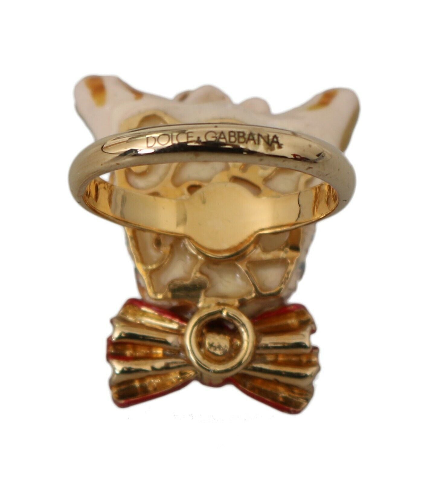 Dolce & Gabbana Eleganter Damenring mit Hundeanhänger