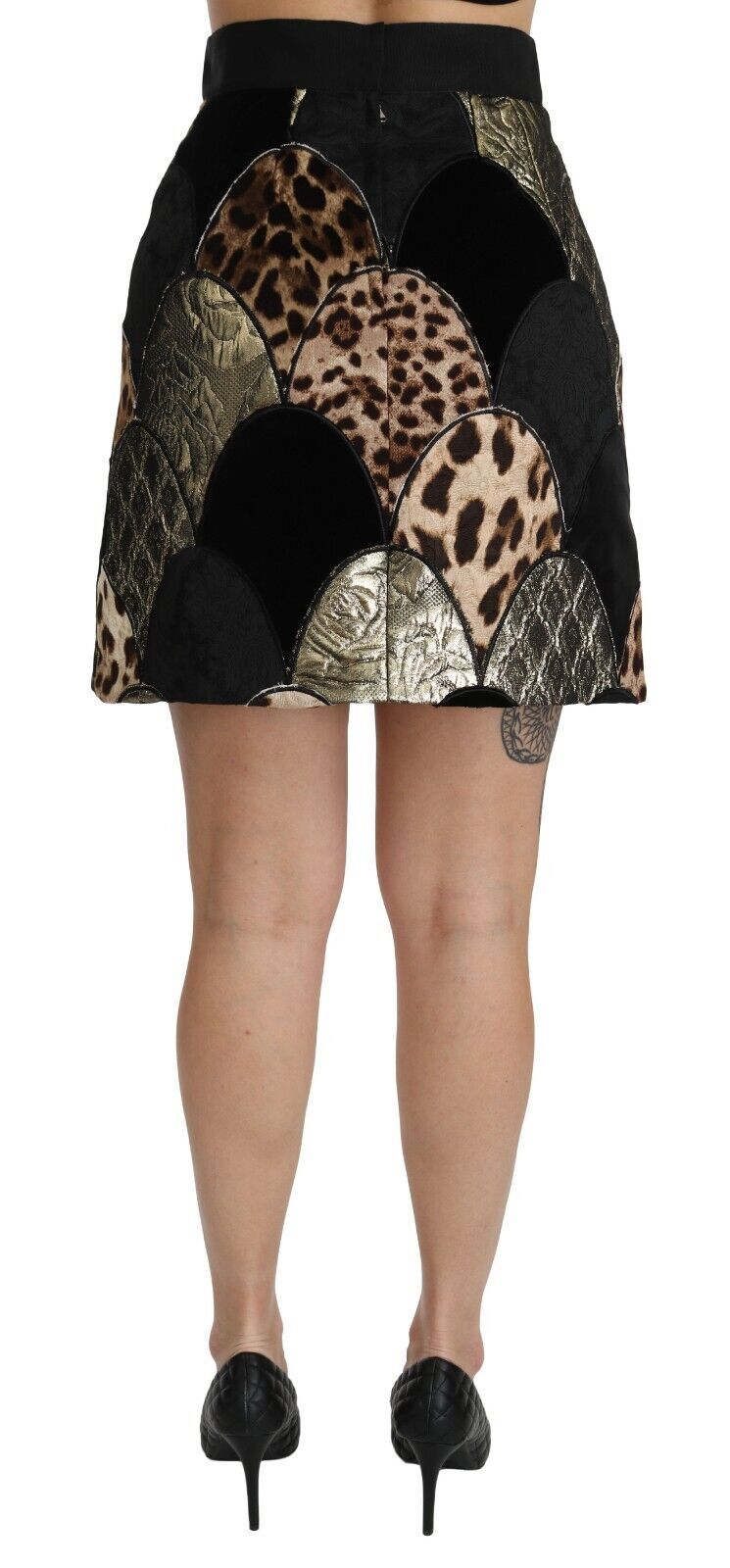 Dolce & Gabbana – Rock mit Leopardenmuster und hoher Taille