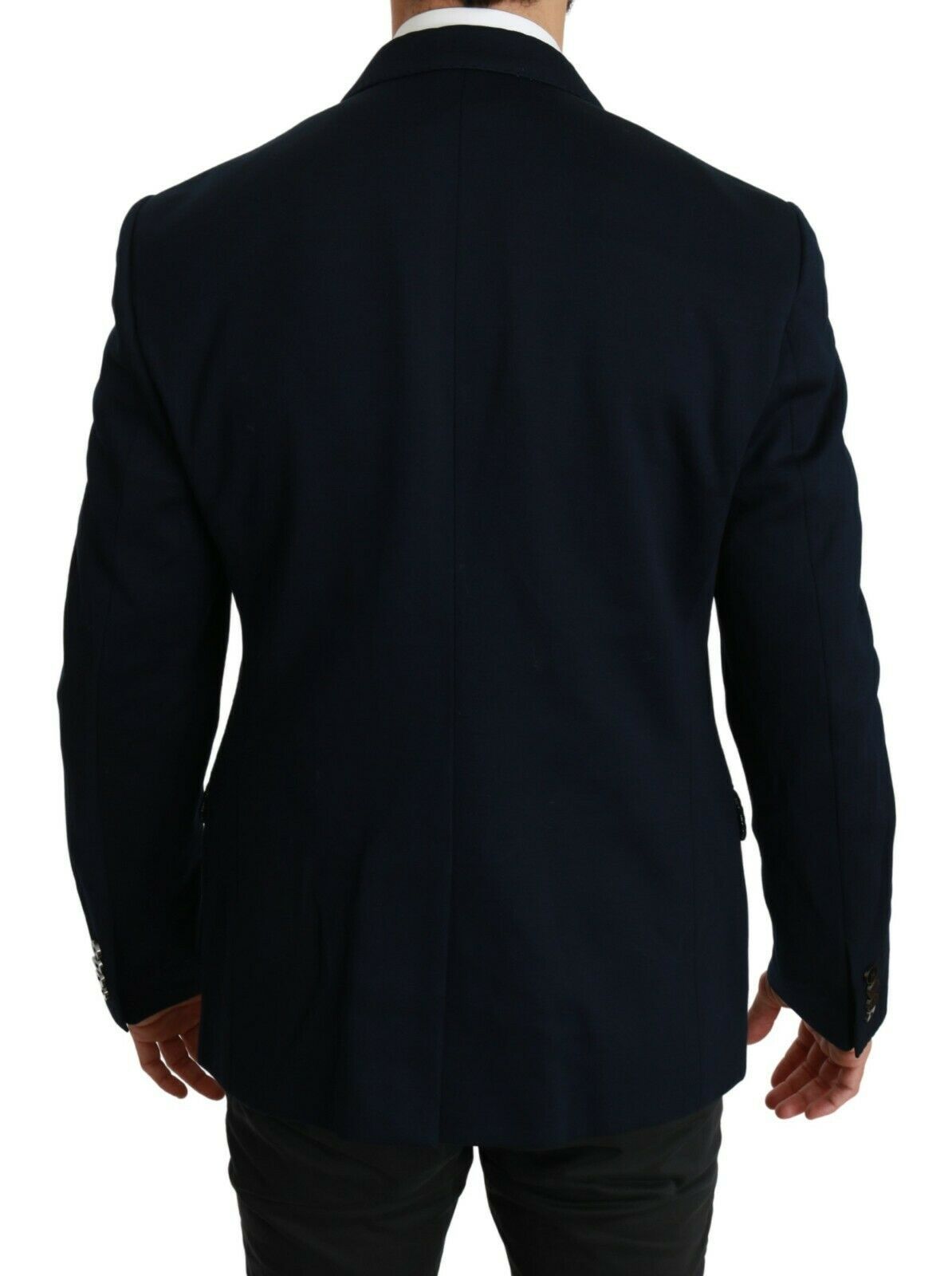 Dolce & Gabbana Eleganter Slim Fit Dunkelblauer Herrenblazer