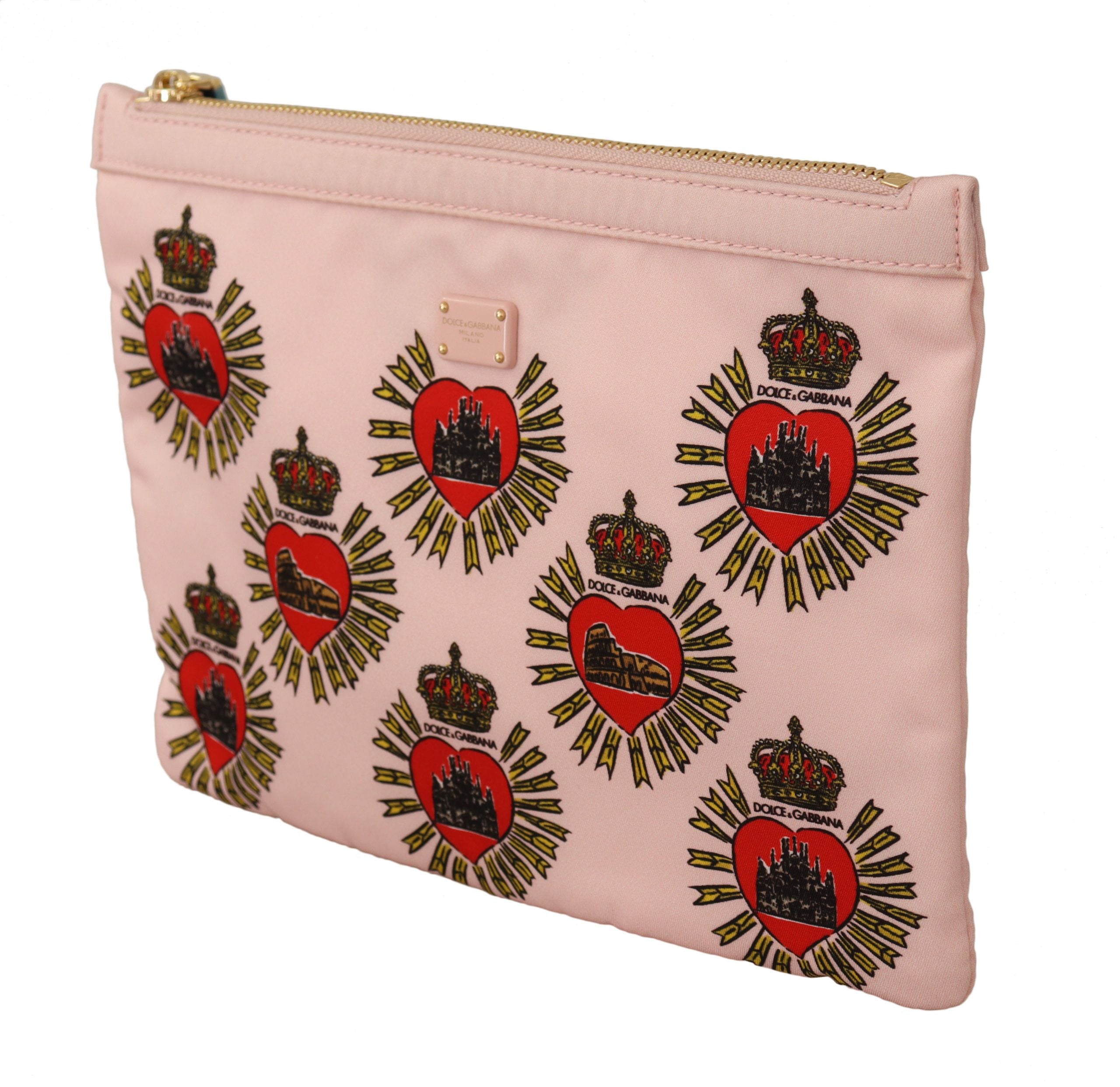 Portofel elegant cu inimă roz Dolce & Gabbana