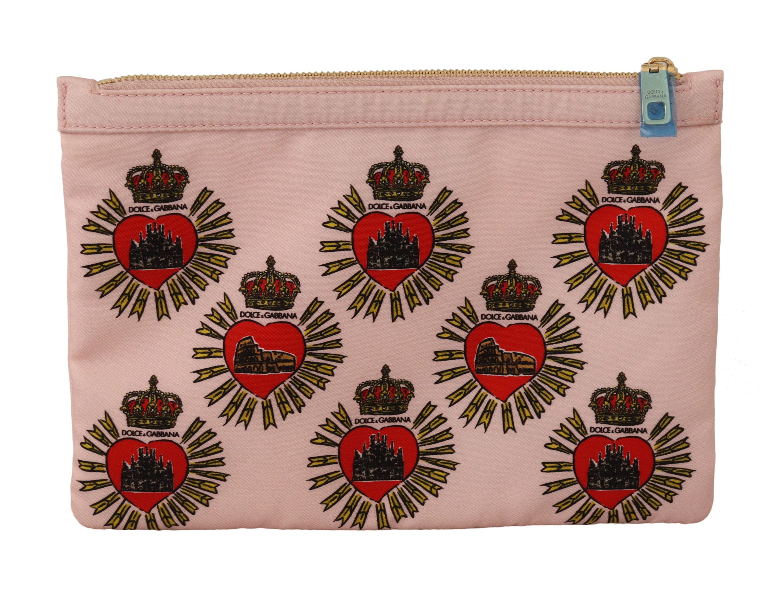 Portofel elegant cu inimă roz Dolce & Gabbana
