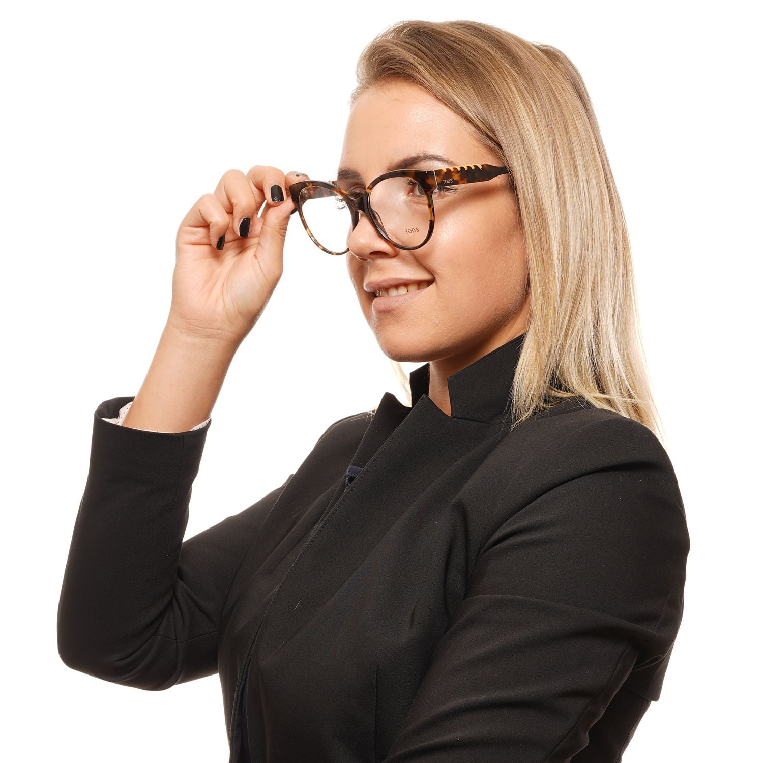 Tod's – Schicke, runde Vollrandbrille für Damen in Braun