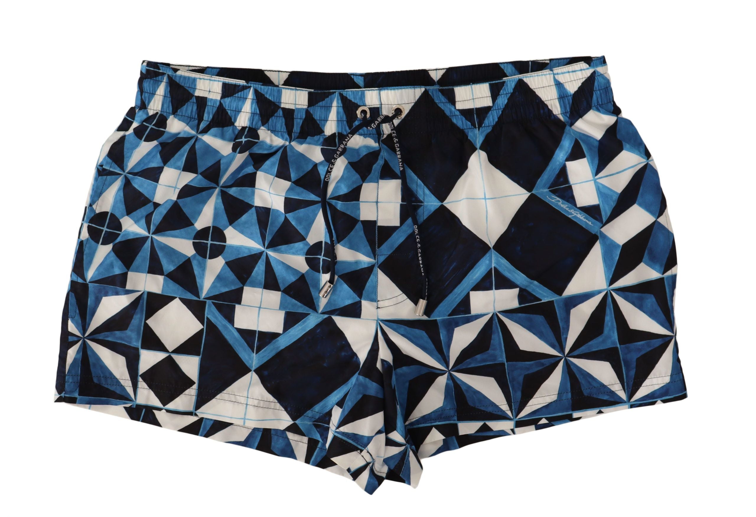 Dolce & Gabbana – Badehose mit Majestic-Maolika-Print