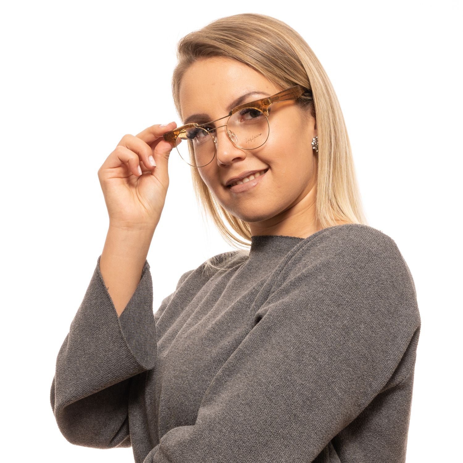 Yohji Yamamoto Gold Damen Optische Brillenfassungen