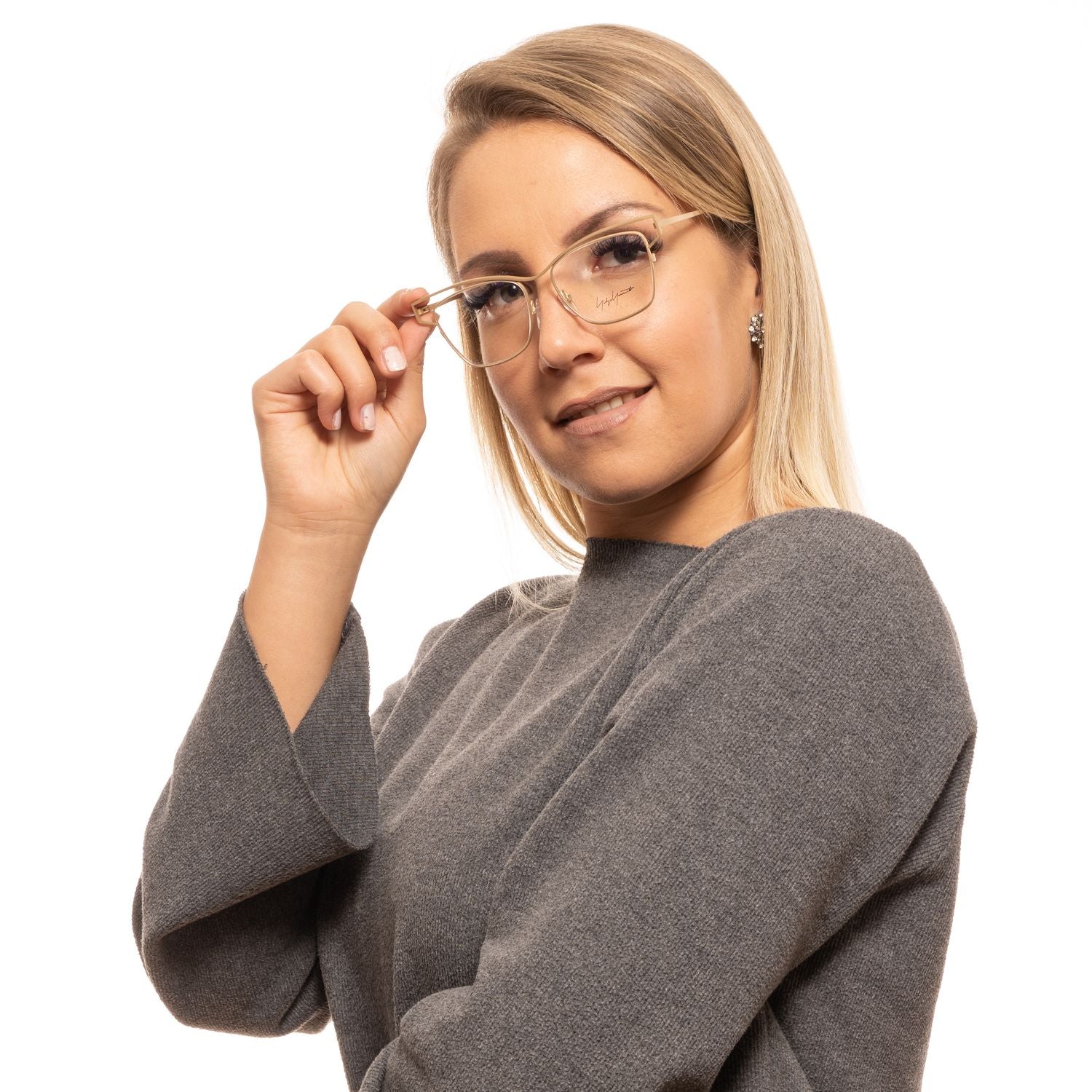 Yohji Yamamoto Gold Damen Optische Brillenfassungen