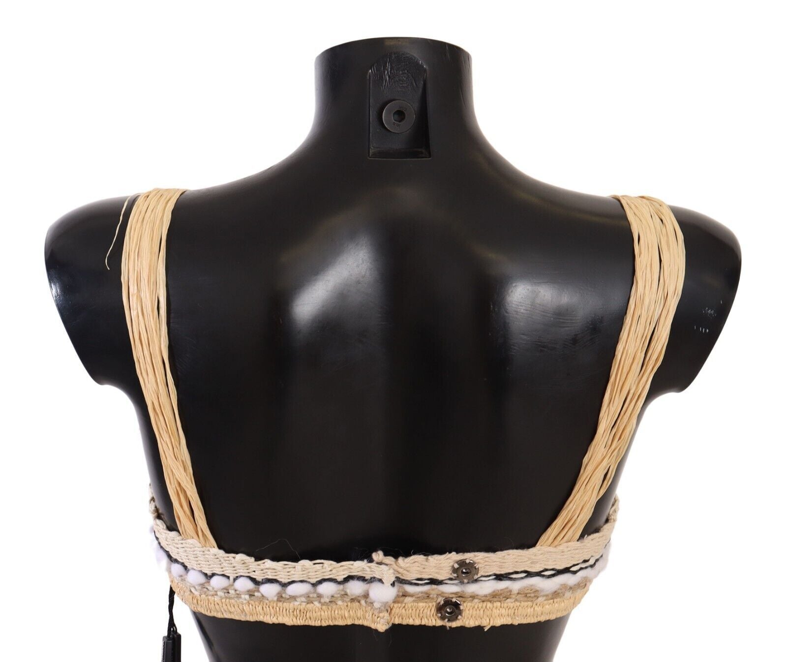 Dolce & Gabbana Schickes, beiges, kurzes Häkeltop