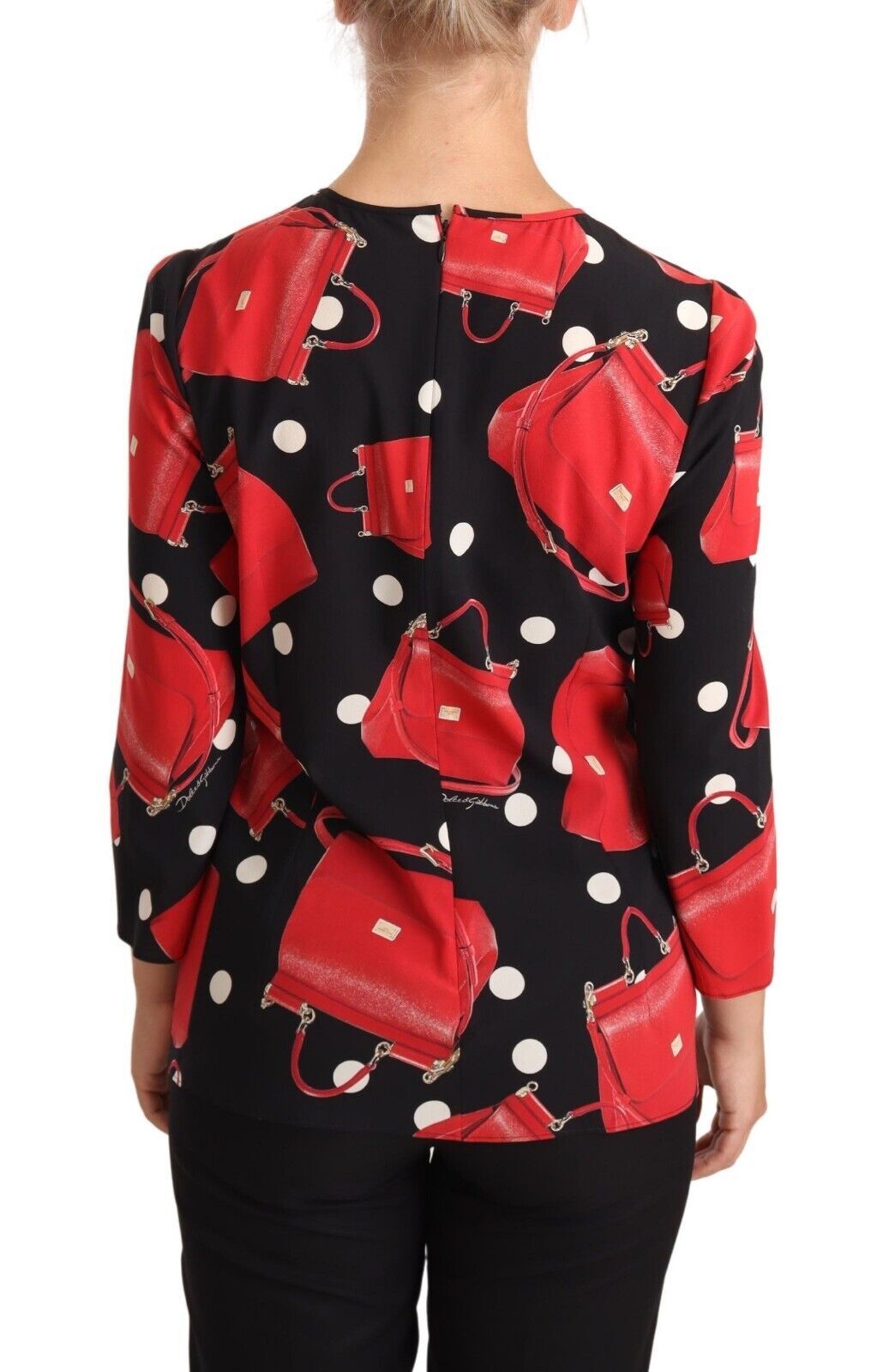Dolce & Gabbana – Elegante Bluse mit Sicily-Bag-Print
