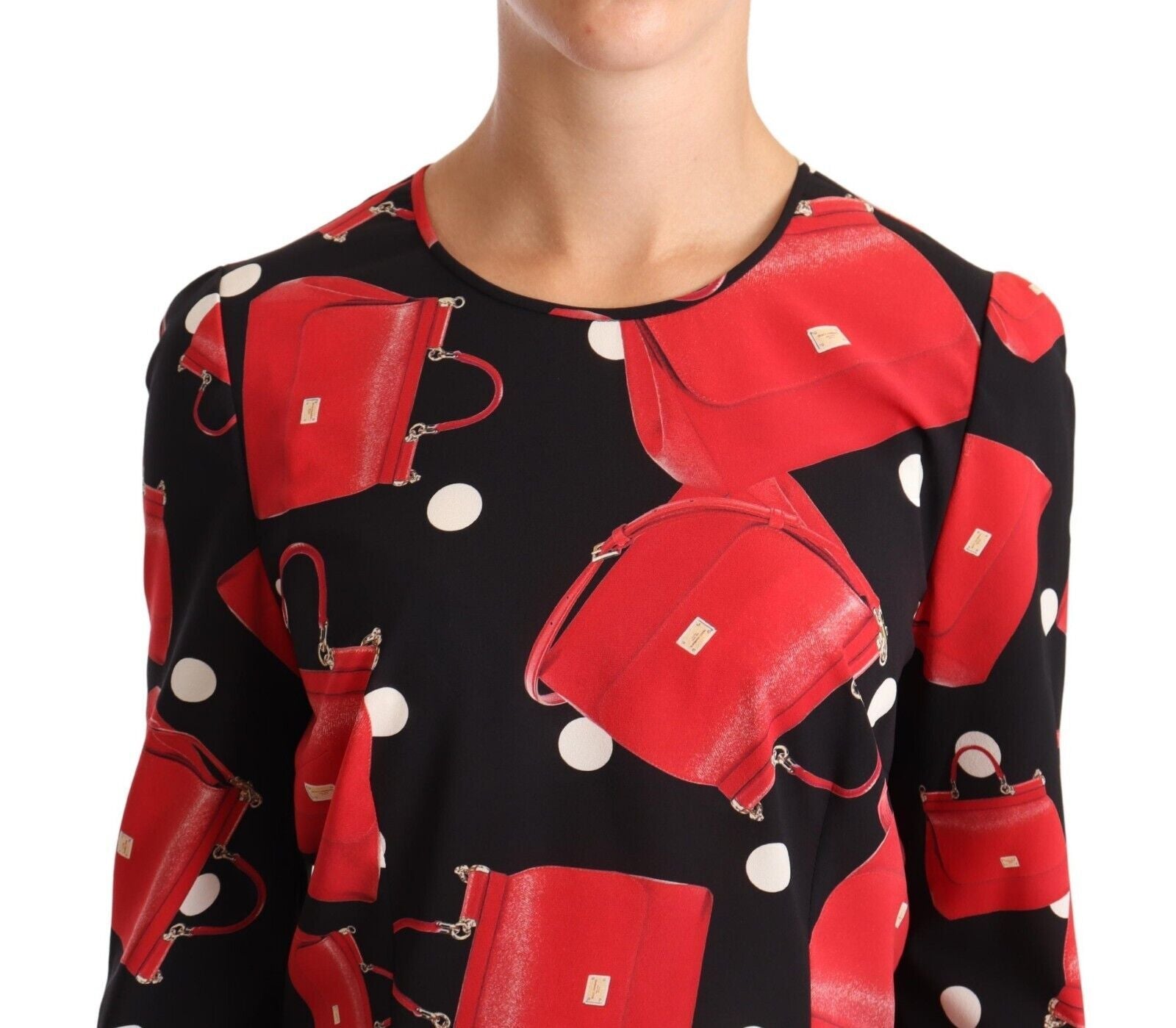 Dolce & Gabbana – Elegante Bluse mit Sicily-Bag-Print