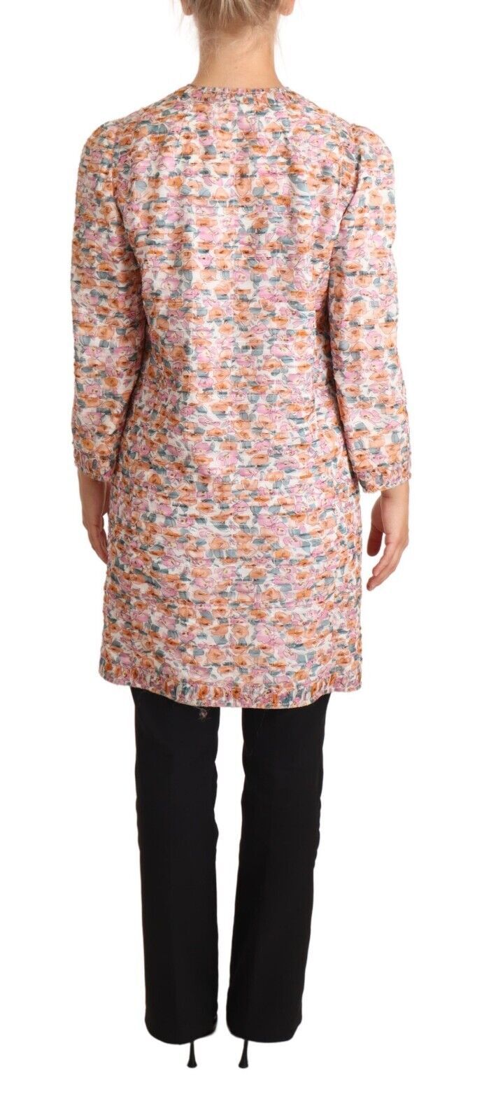 Dolce & Gabbana Eleganter Trenchcoat aus Seide mit Blumenmuster