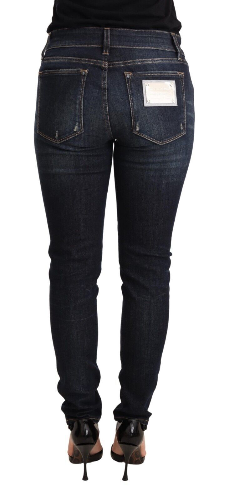 Blugi skinny slim albaștri Dolce & Gabbana Chic