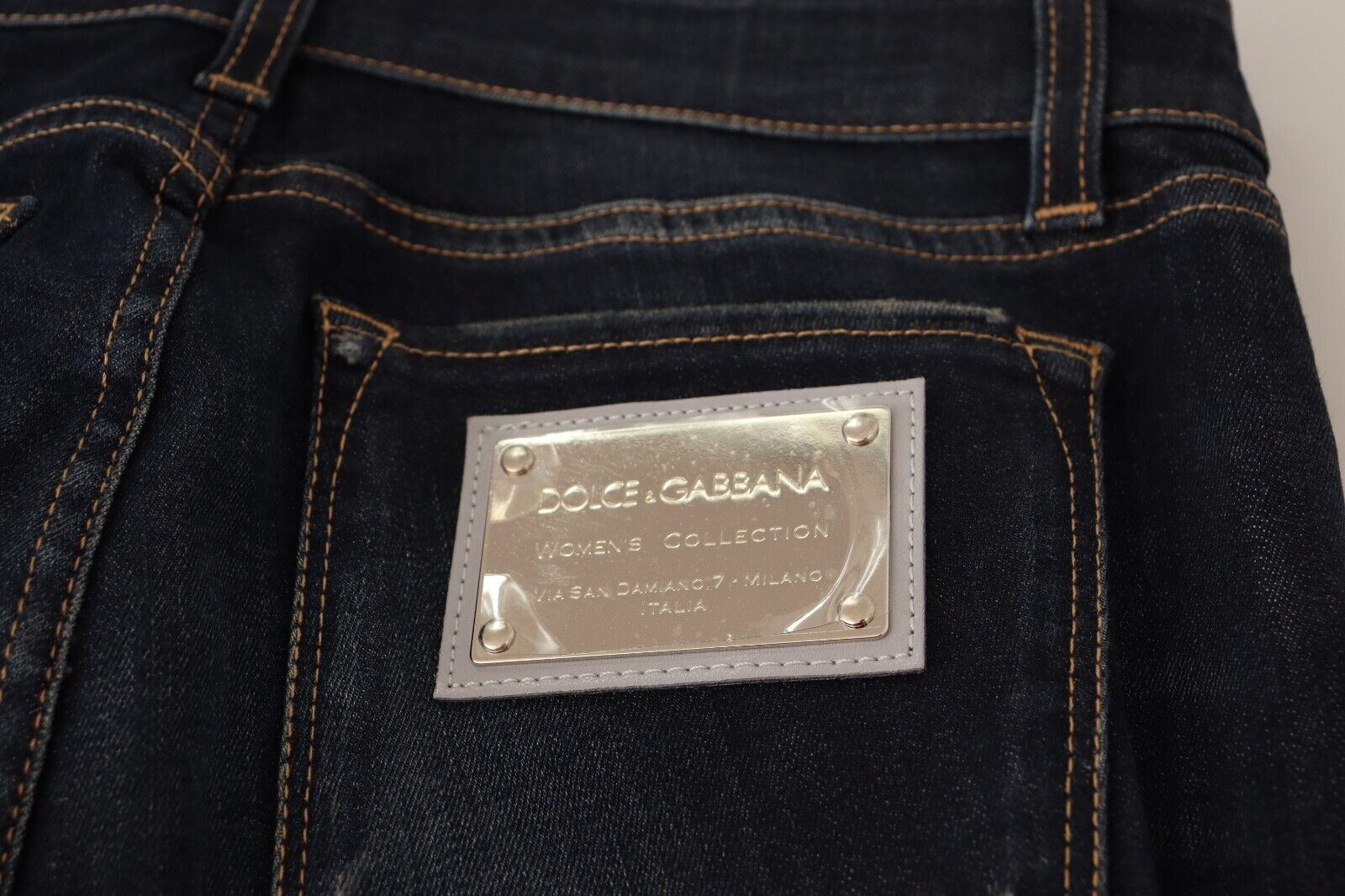Blugi skinny slim albaștri Dolce & Gabbana Chic