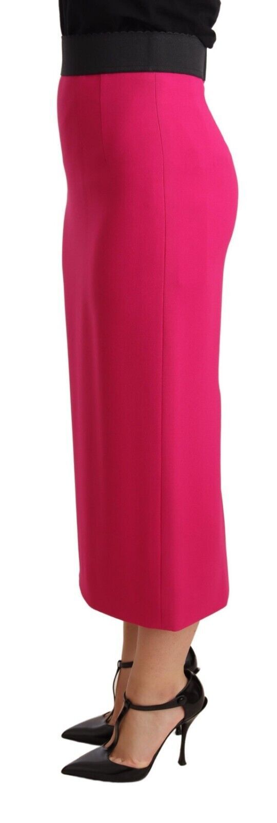 Dolce & Gabbana Eleganter Bleistiftrock mit hoher Taille in Pink